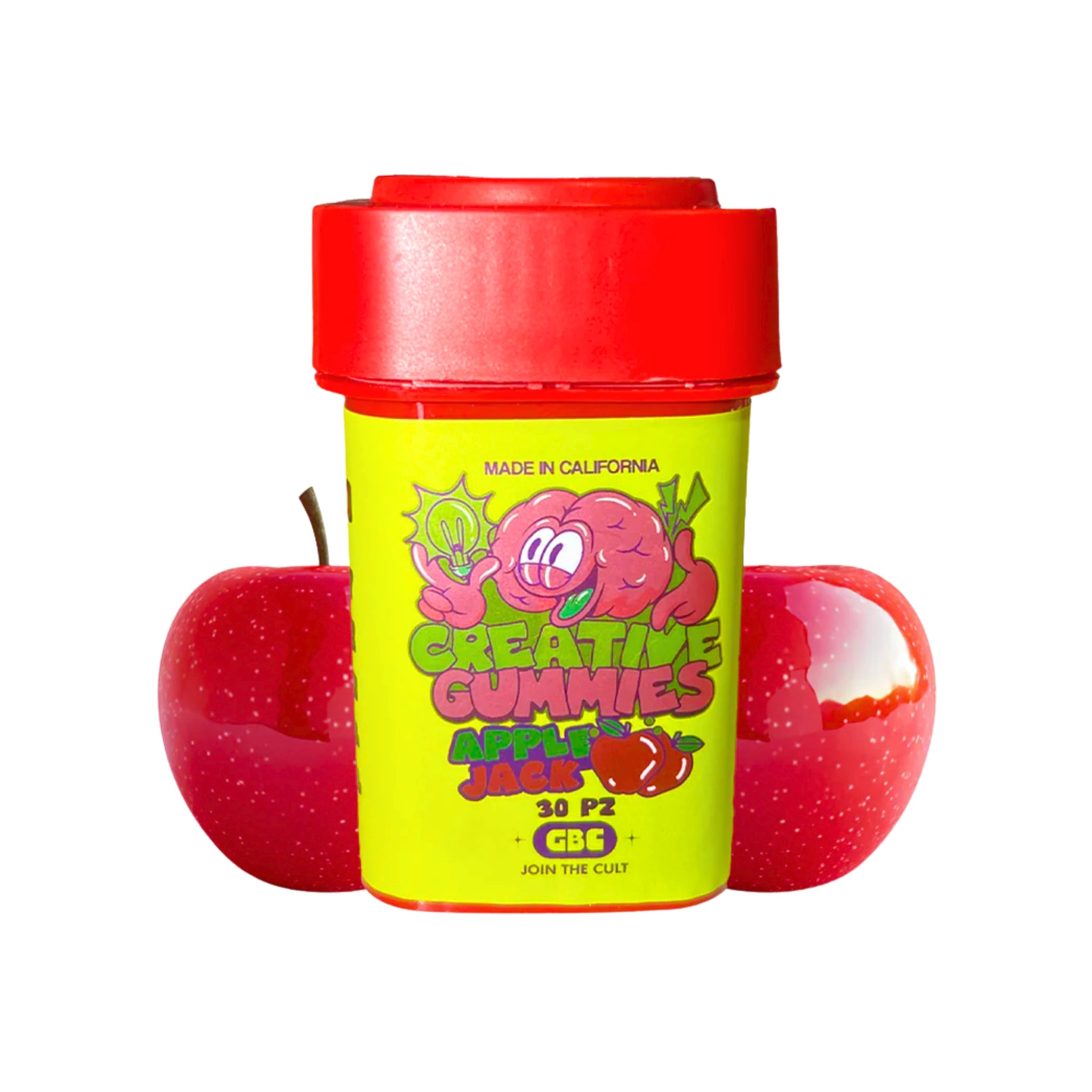 Gods Beard Cult Creative Gummies Delta 8 HHC THC-O 15mg Apple Jack Hybrid Blonti México