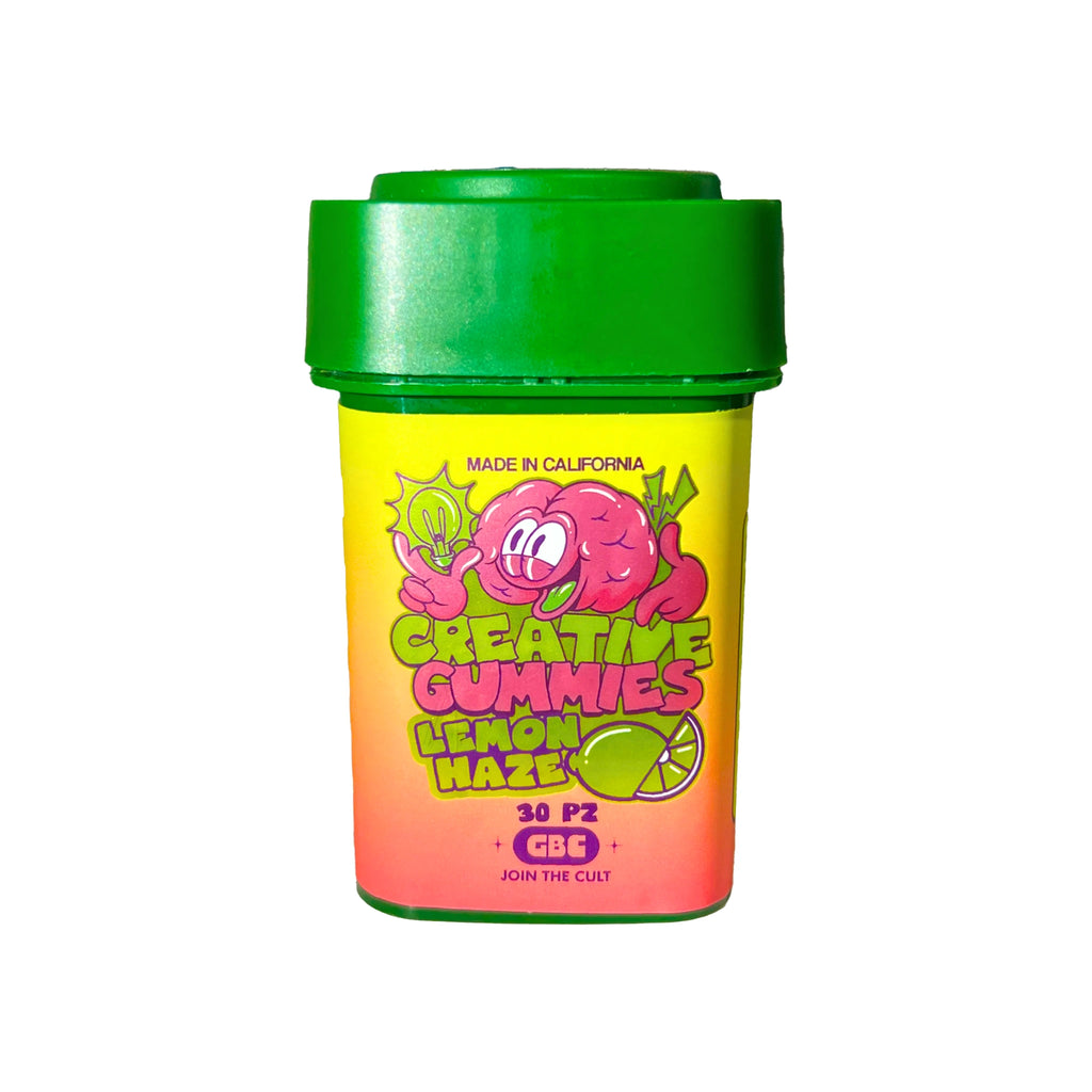 Gods Beard Cult Creative Gummies Delta 8 HHC THC-O 30mg Lemon Haze Sativa Blonti México
