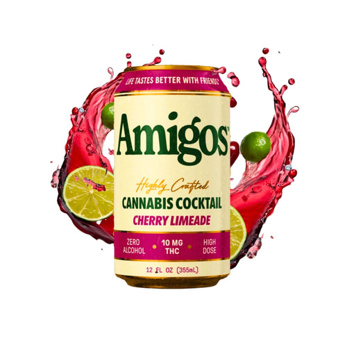 Amigos Cannabis Soda Delta 9 10mg 355ml Cherry Limeade Blonti México