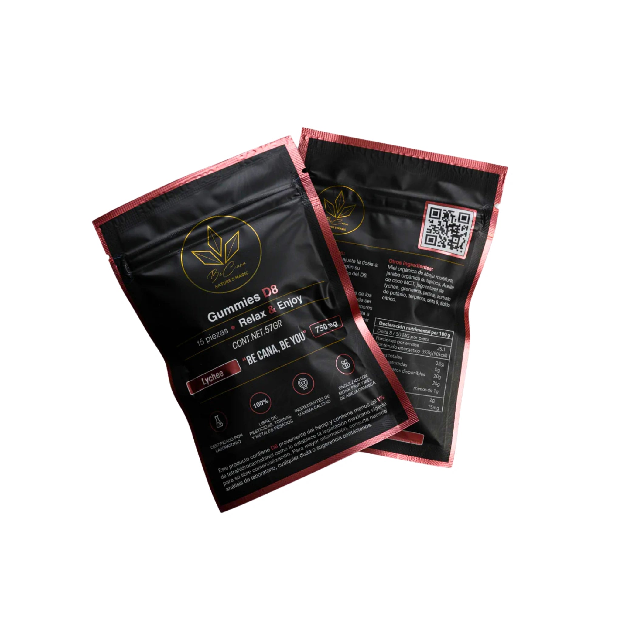 Be Cana Gomitas Delta 8 Relax Enjoy 50mg Lychee 15 Piezas Blonti México