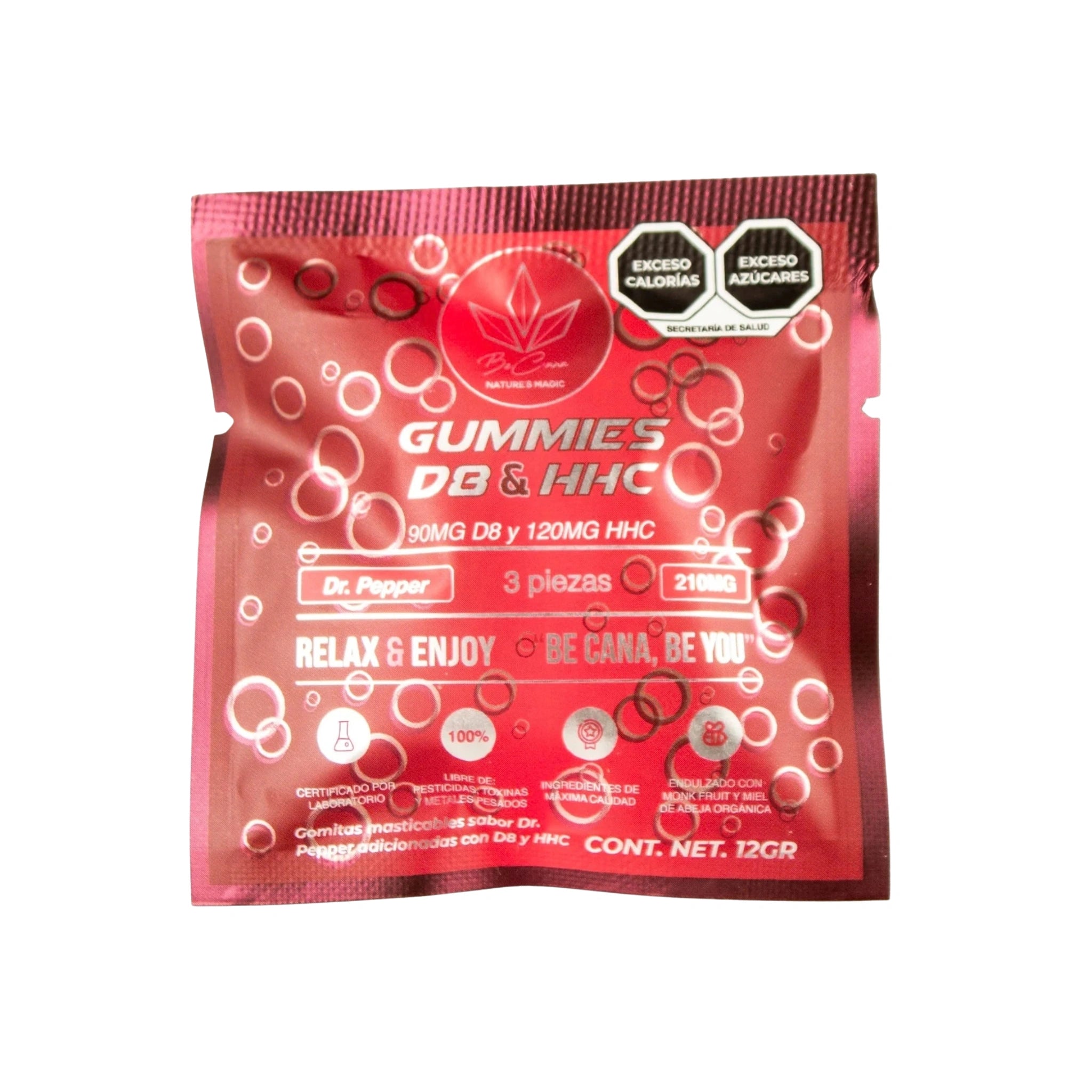 Be Cana Gomitas Delta 8 HHC 70mg Dr Pepper 3 Piezas Blonti México