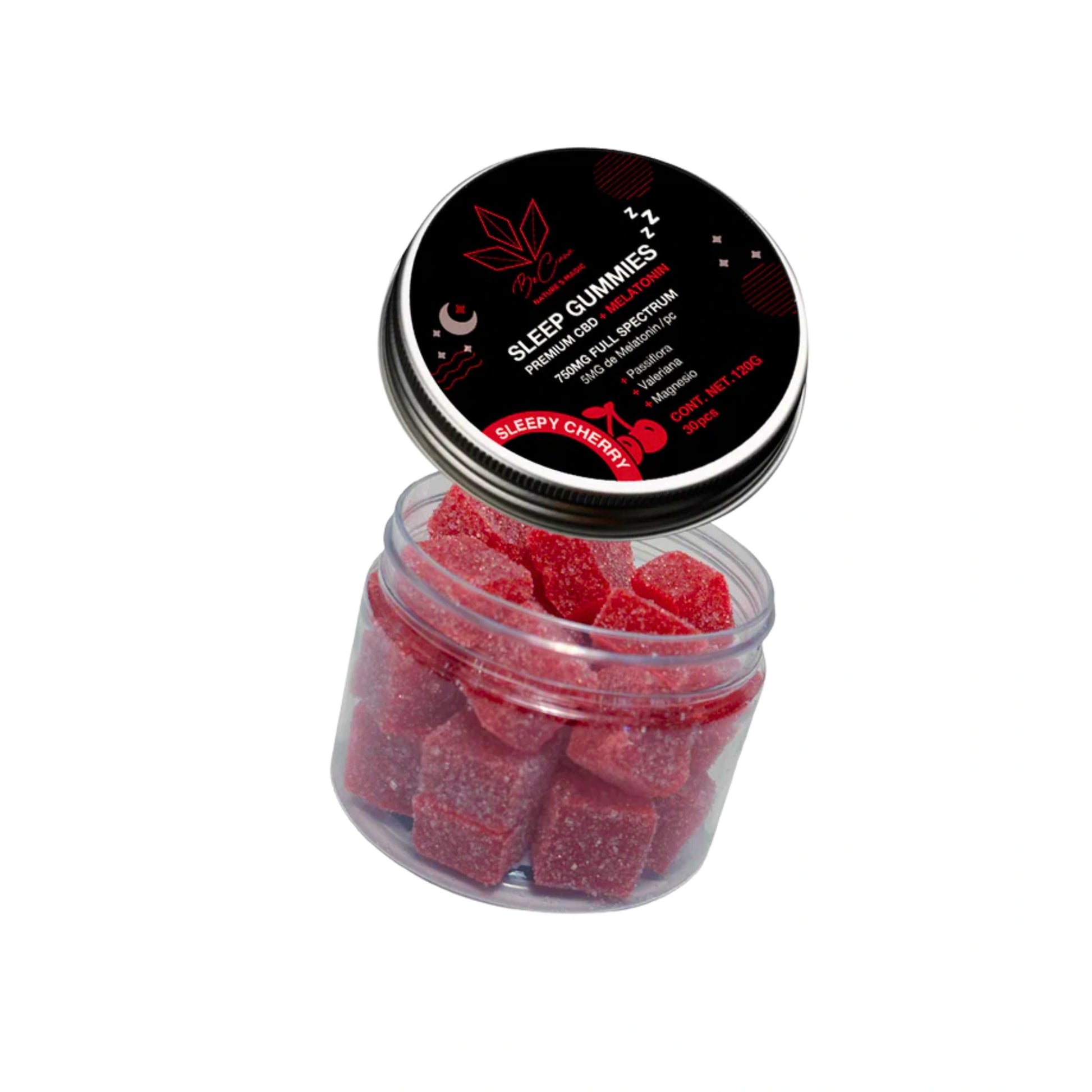 Be Cana Gomitas CBD Melatonina Para Dormir 750mg Sleep Cherry 30 Piezas Blonti México