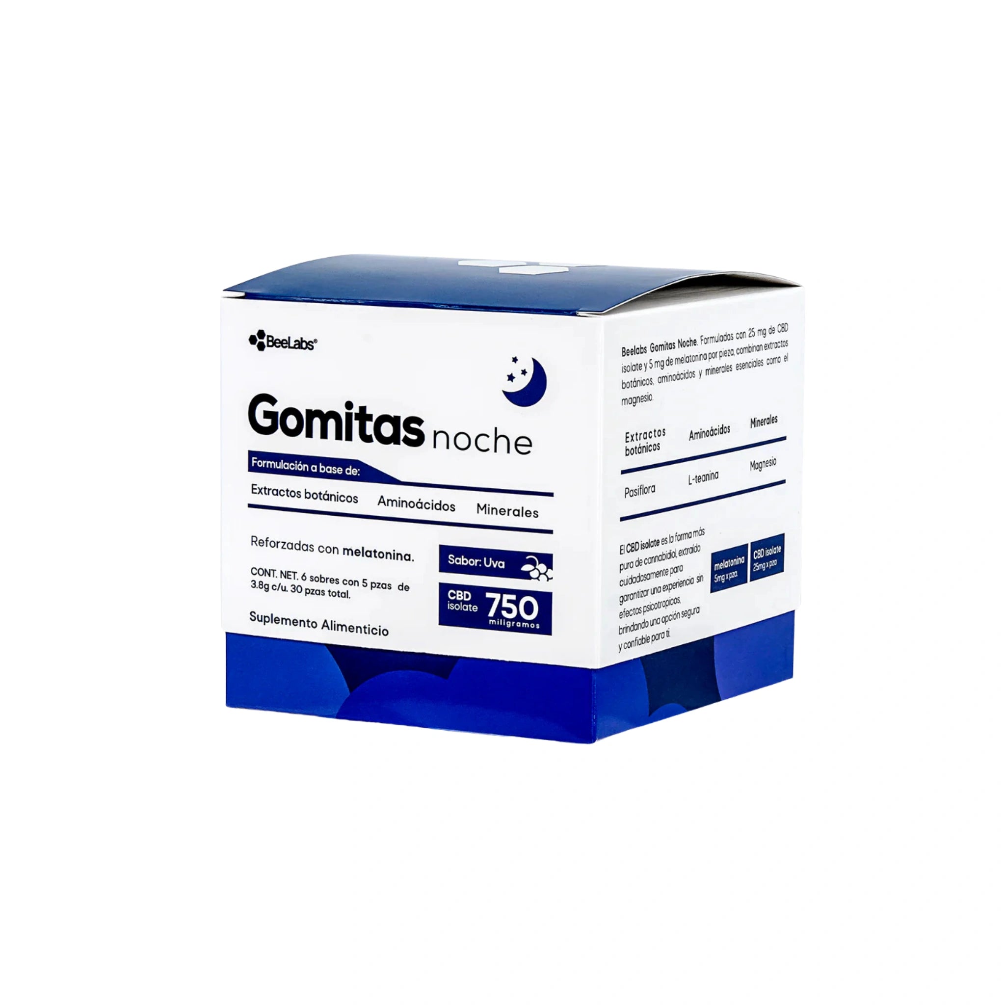 BeeLabs Gomitas CBD Melatonina Para Dormir Caja 6 Sobres Blonti México