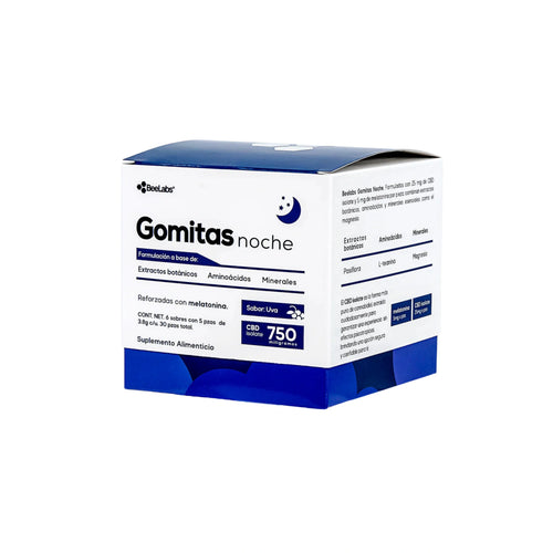 BeeLabs Gomitas CBD Melatonina Para Dormir Caja 6 Sobres Blonti México