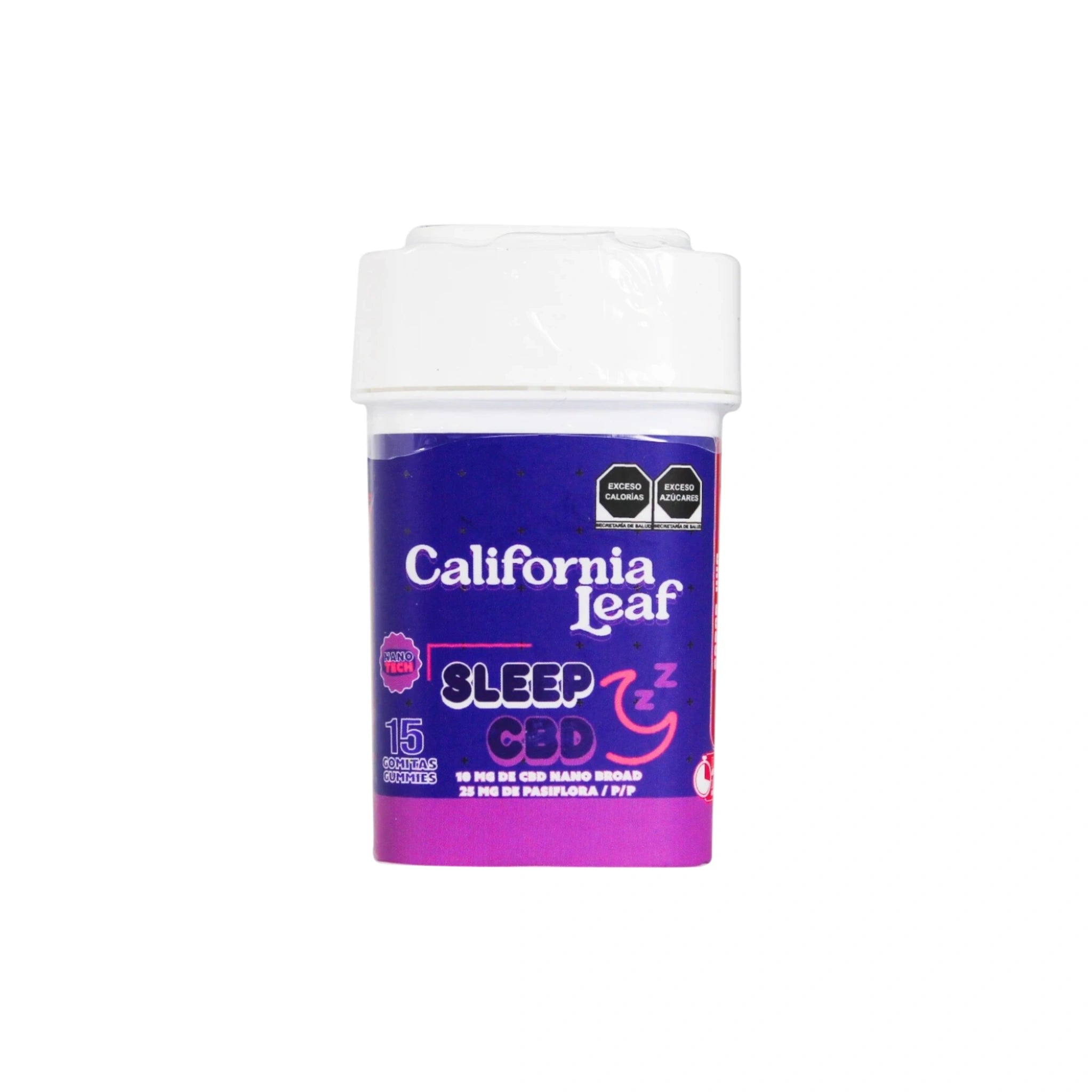 California Leaf Gomitas CBD Sleep Nanotech 10mg Blonti México