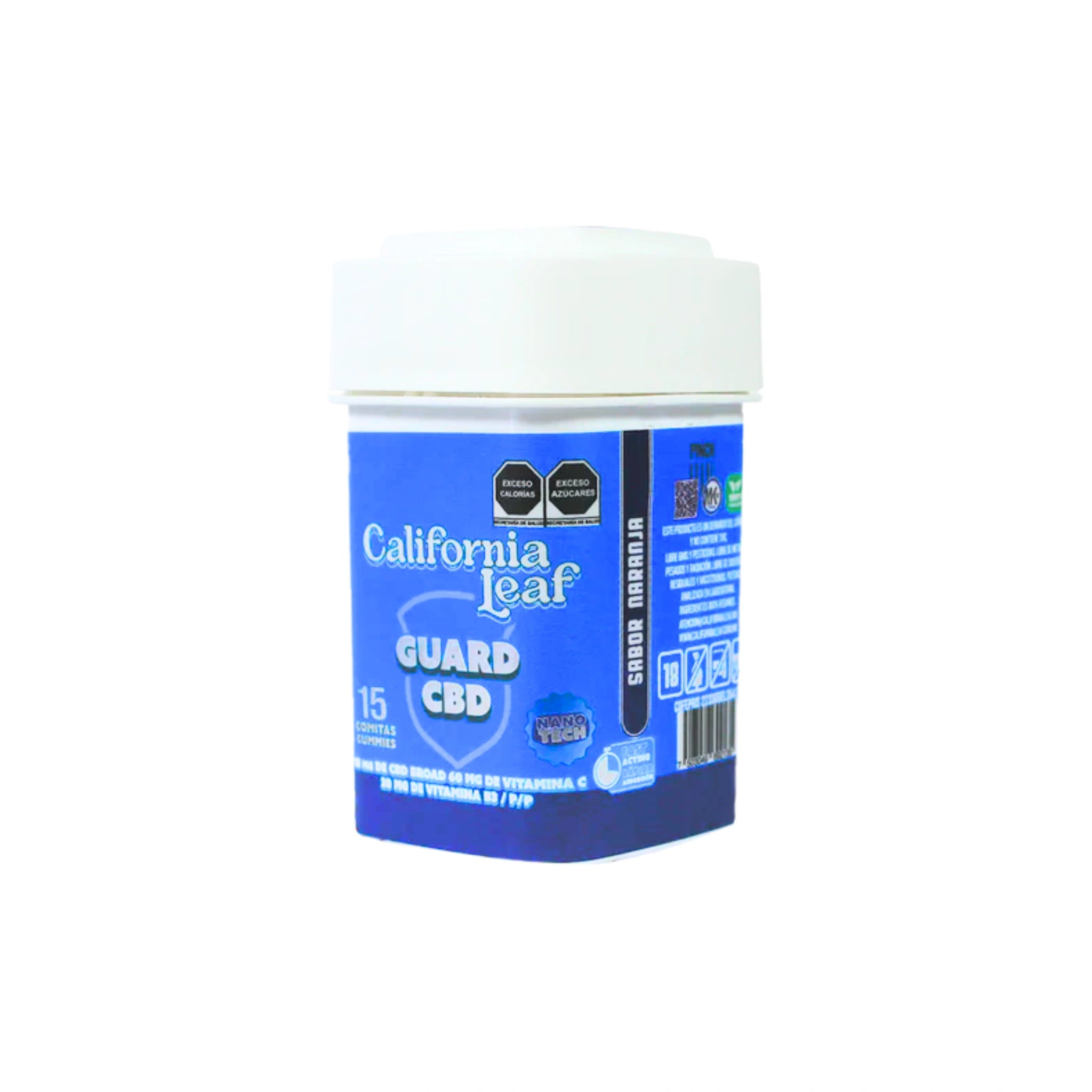 California Leaf Gomitas CBD Guard Nanotech 10mg 15 Piezas Blonti México