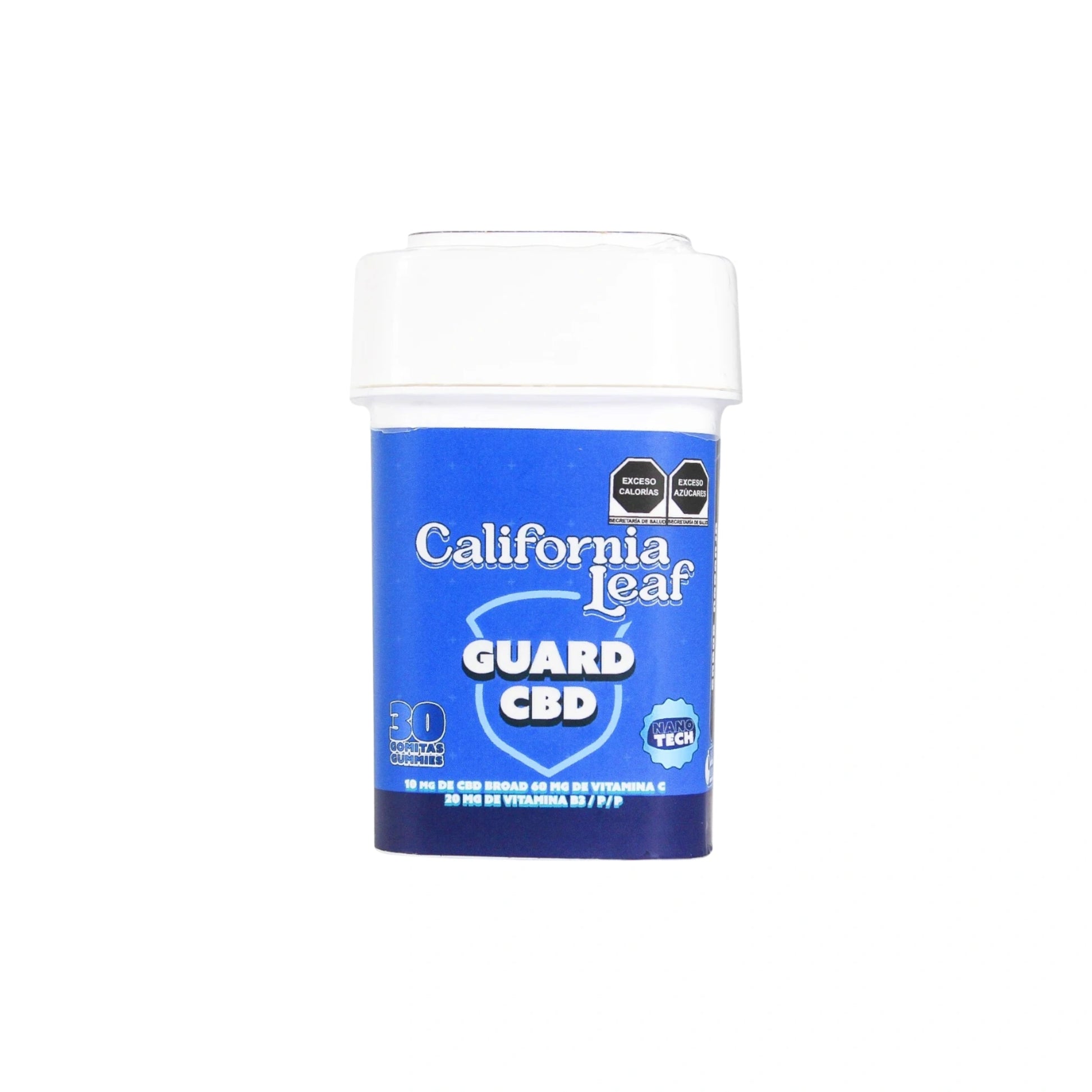 California Leaf Gomitas CBD Guard Nanotech 10mg 30 Piezas Blonti México