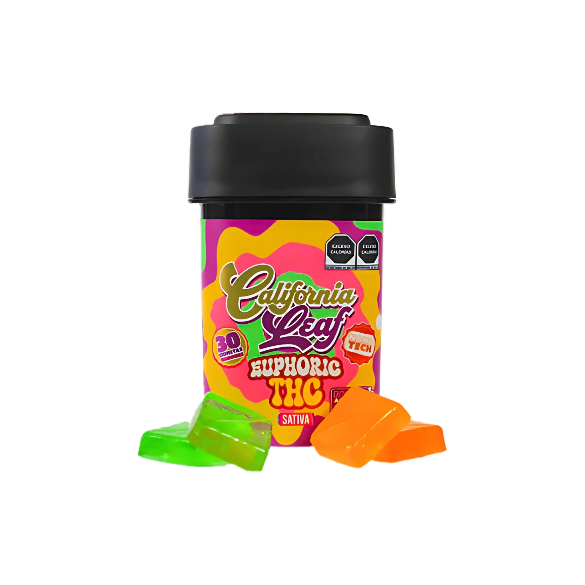 California Leaf Gomitas Delta 9 Nanotech 25mg Euphoric Sativa Blonti México