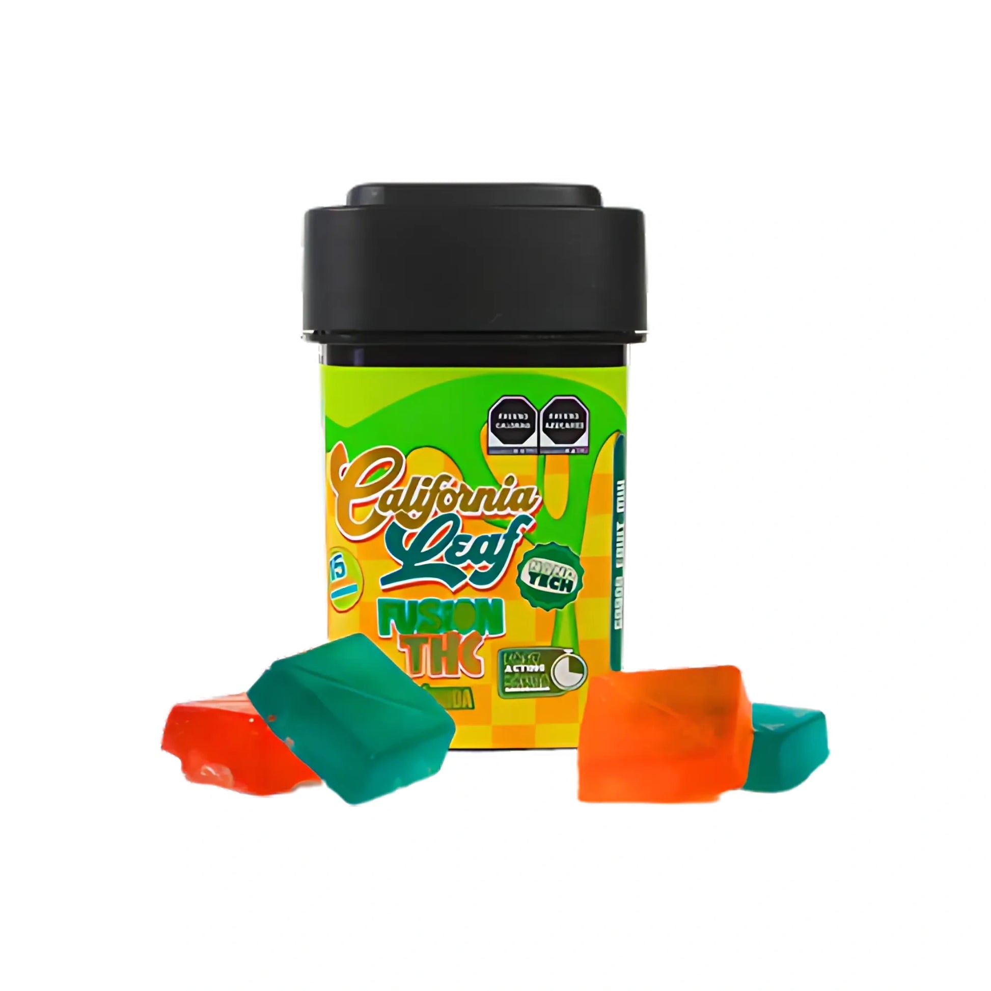 California Leaf Gomitas Delta 9 Nanotech 25mg Fusion Hybrid Detalle Blonti México