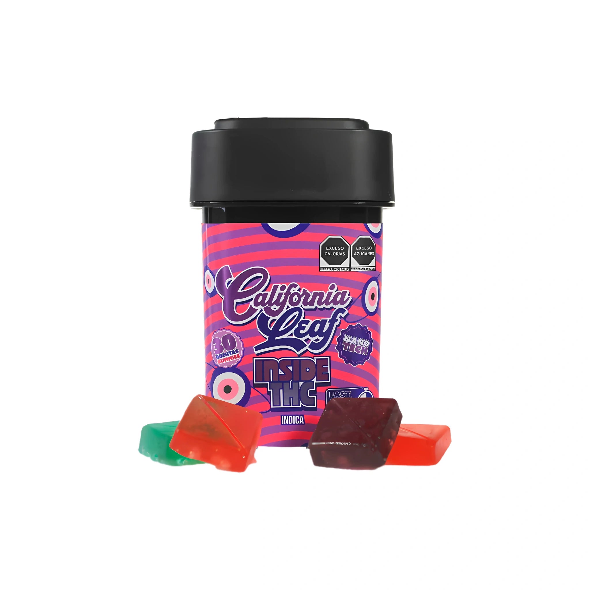 California Leaf Gomitas Delta 9 Nanotech 25mg Inside Indica Blonti México