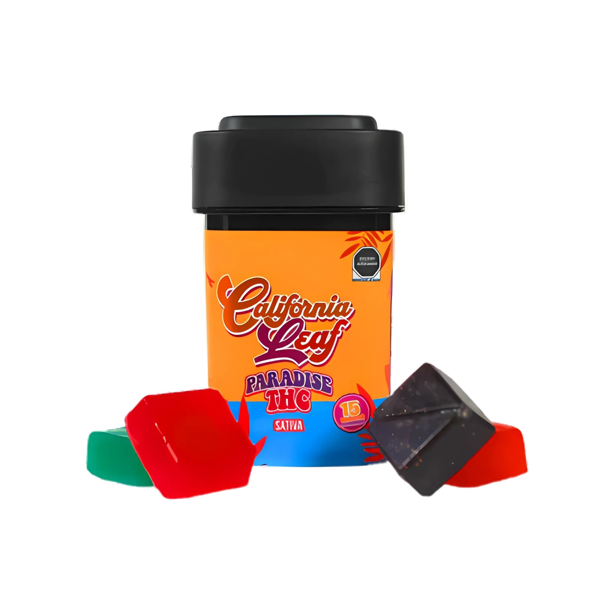 California Leaf Gomitas Paradise Delta 9 30mg Sativa Fruit Mix 15 Piezas Blonti México