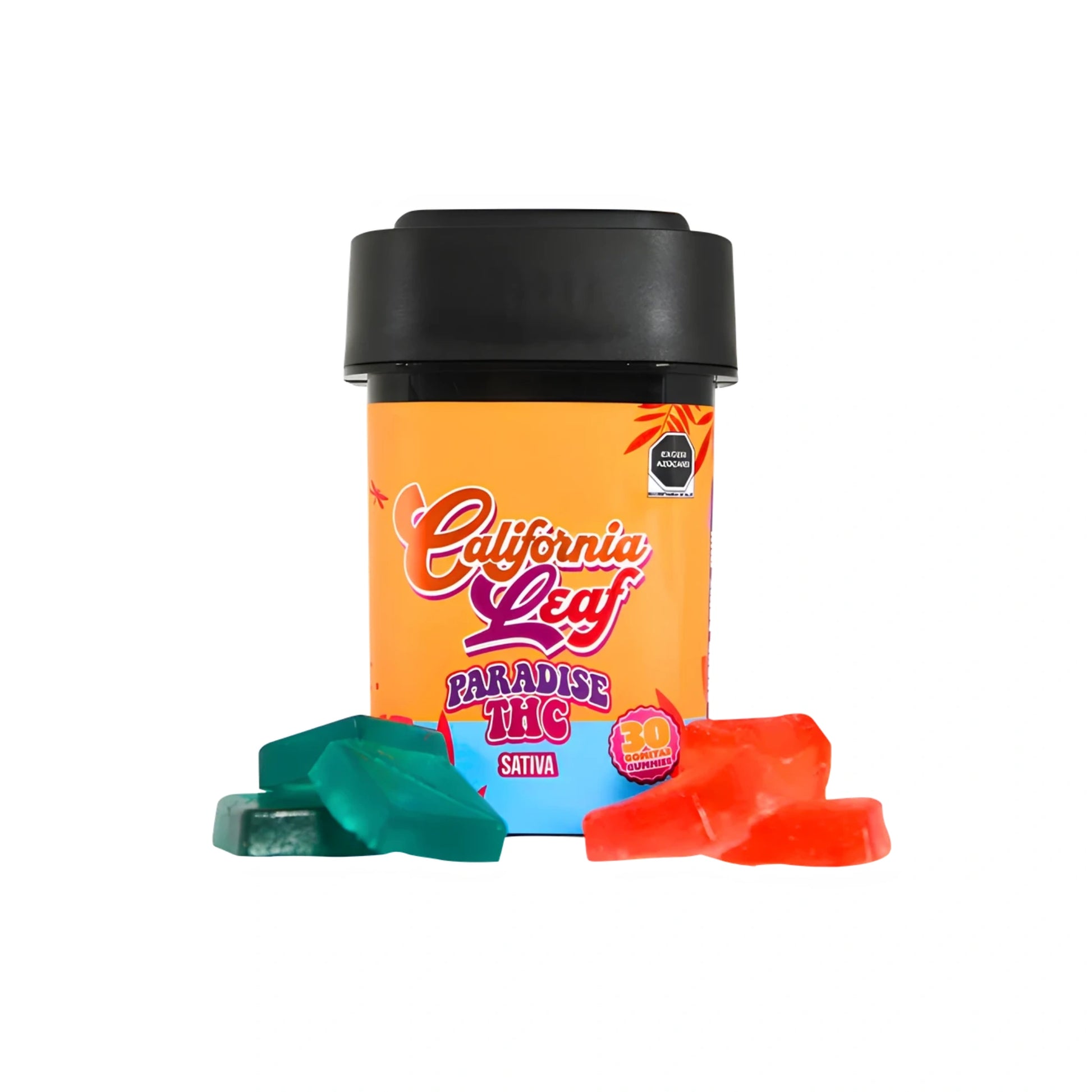 California Leaf Gomitas Paradise Delta 9 30mg Sativa Fruit Mix 30 Piezas Blonti México