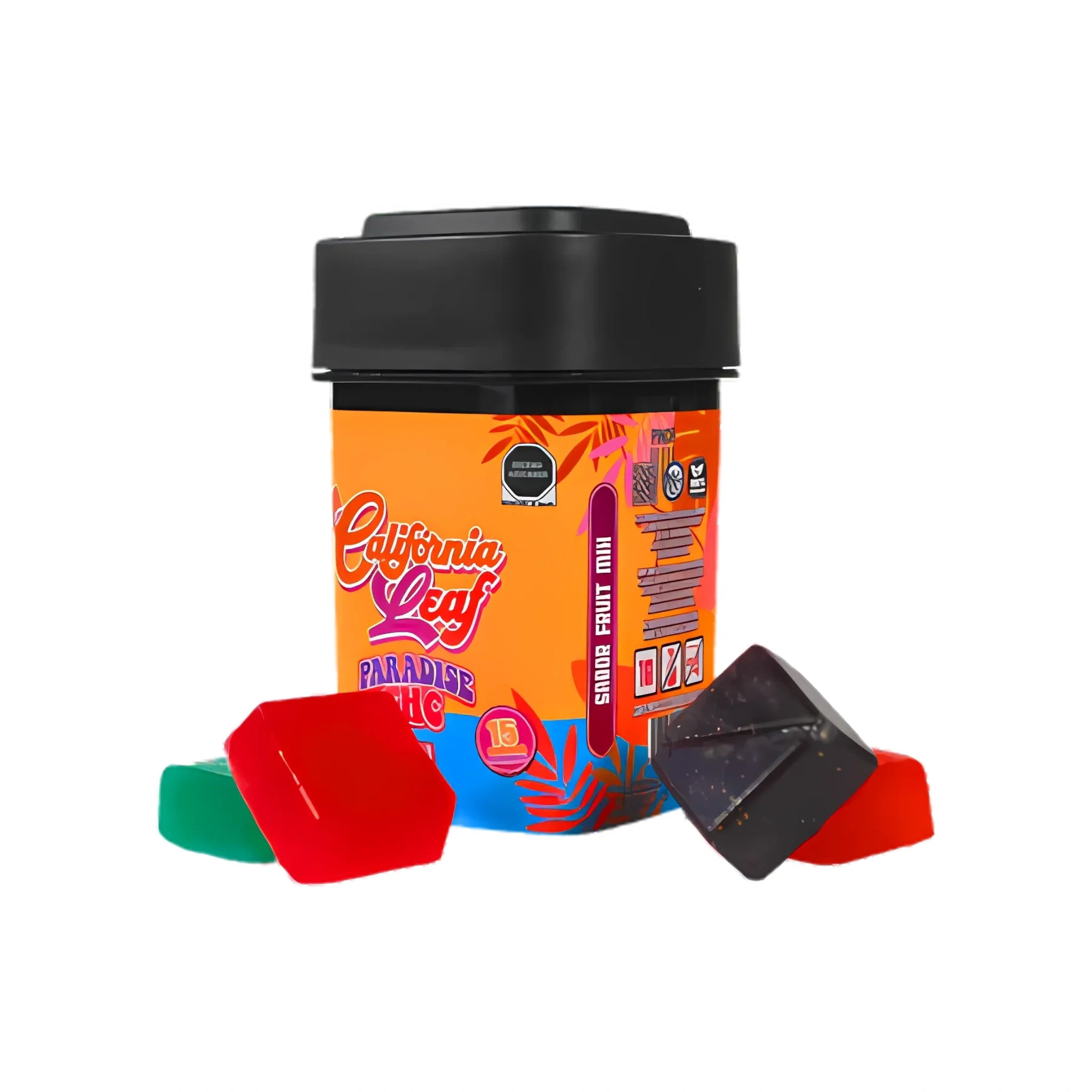 California Leaf Gomitas Paradise Delta 9 50mg Sativa Fruit Mix 15 Piezas Blonti México