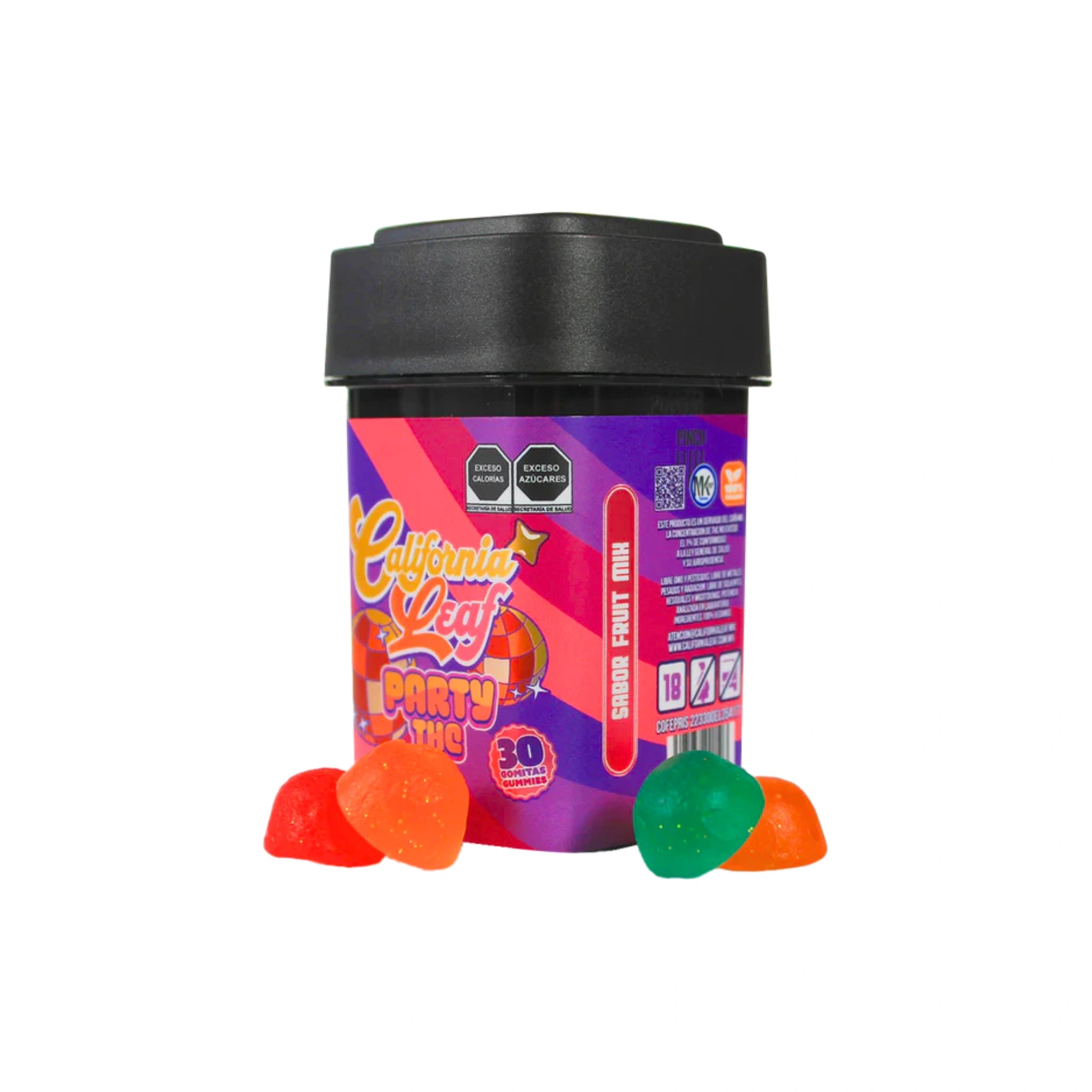 California Leaf Gomitas THC-O Party 30mg 30 Piezas Blonti México