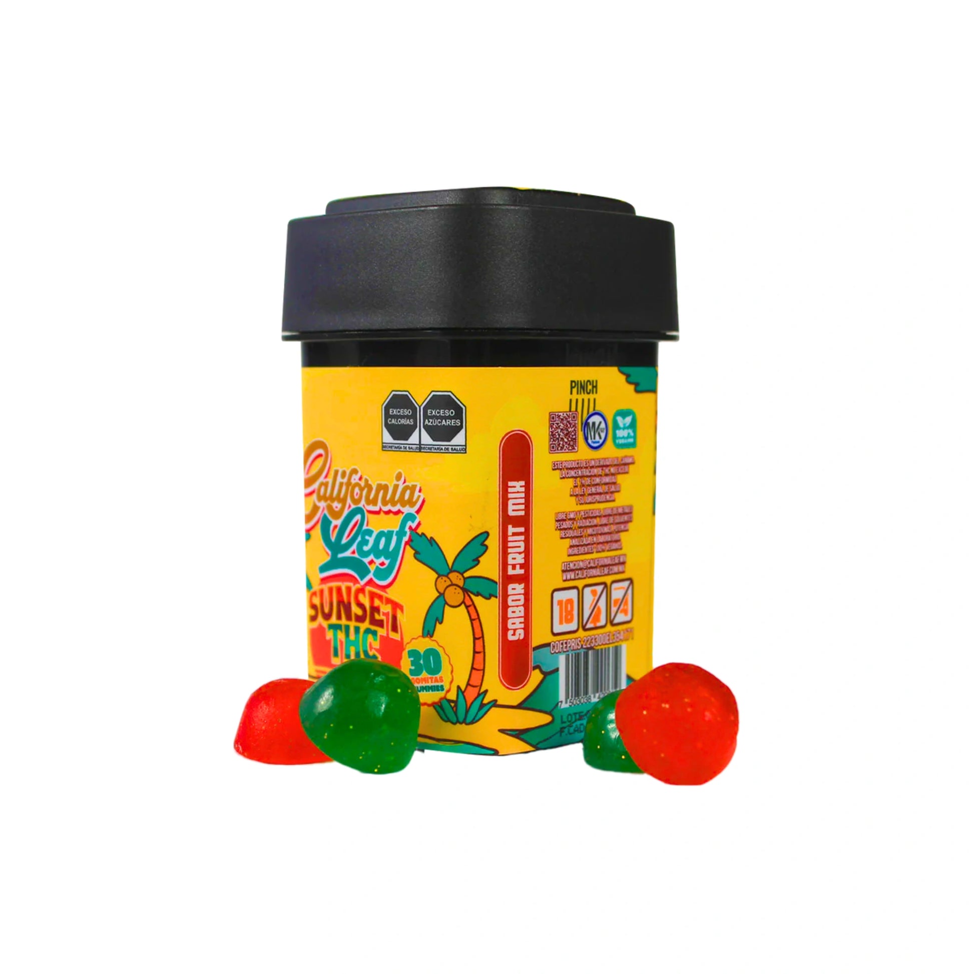 California Leaf Gomitas HHC Sunset 30mg Fruit Mix 30 Piezas Blonti México