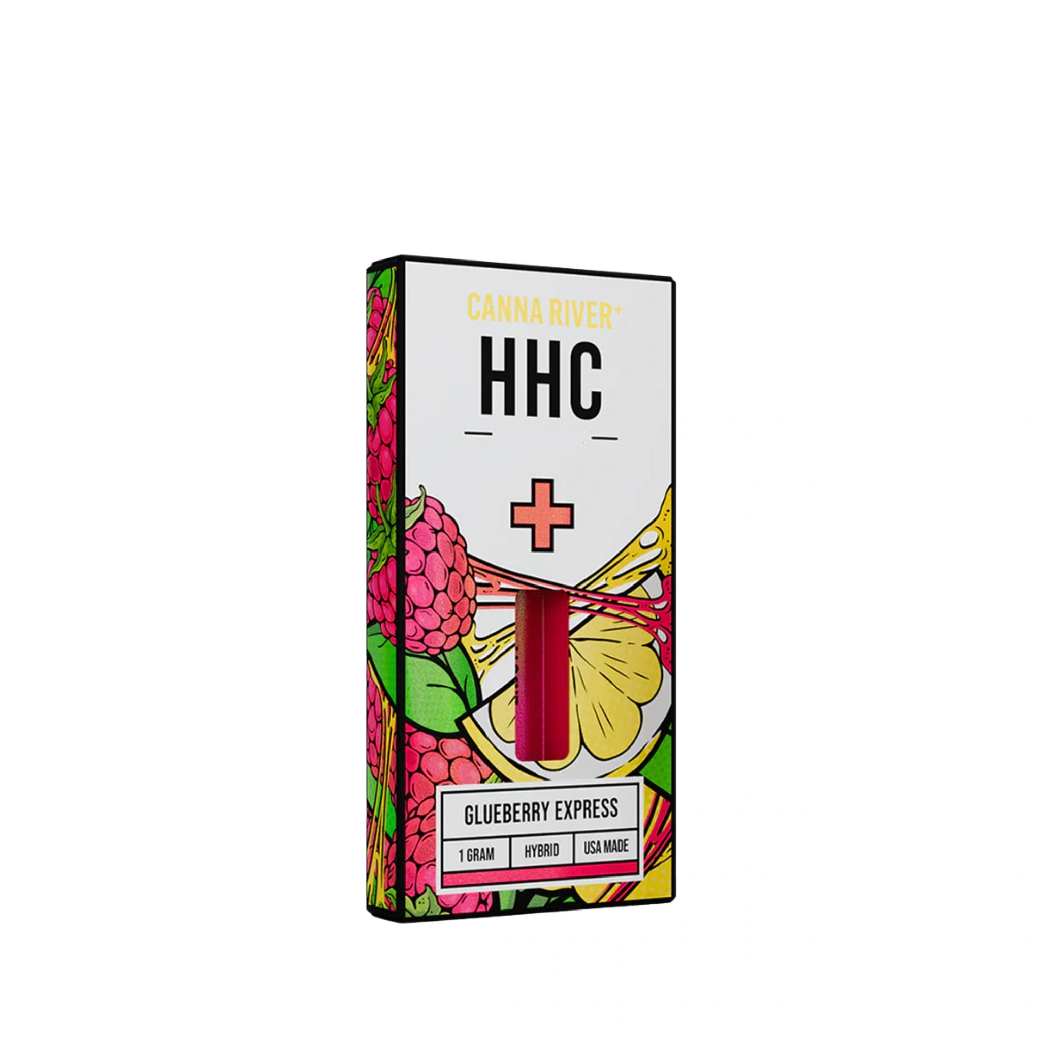 Canna River Cartucho Wax Desechable HHC 1g Glueberry Express Blonti México