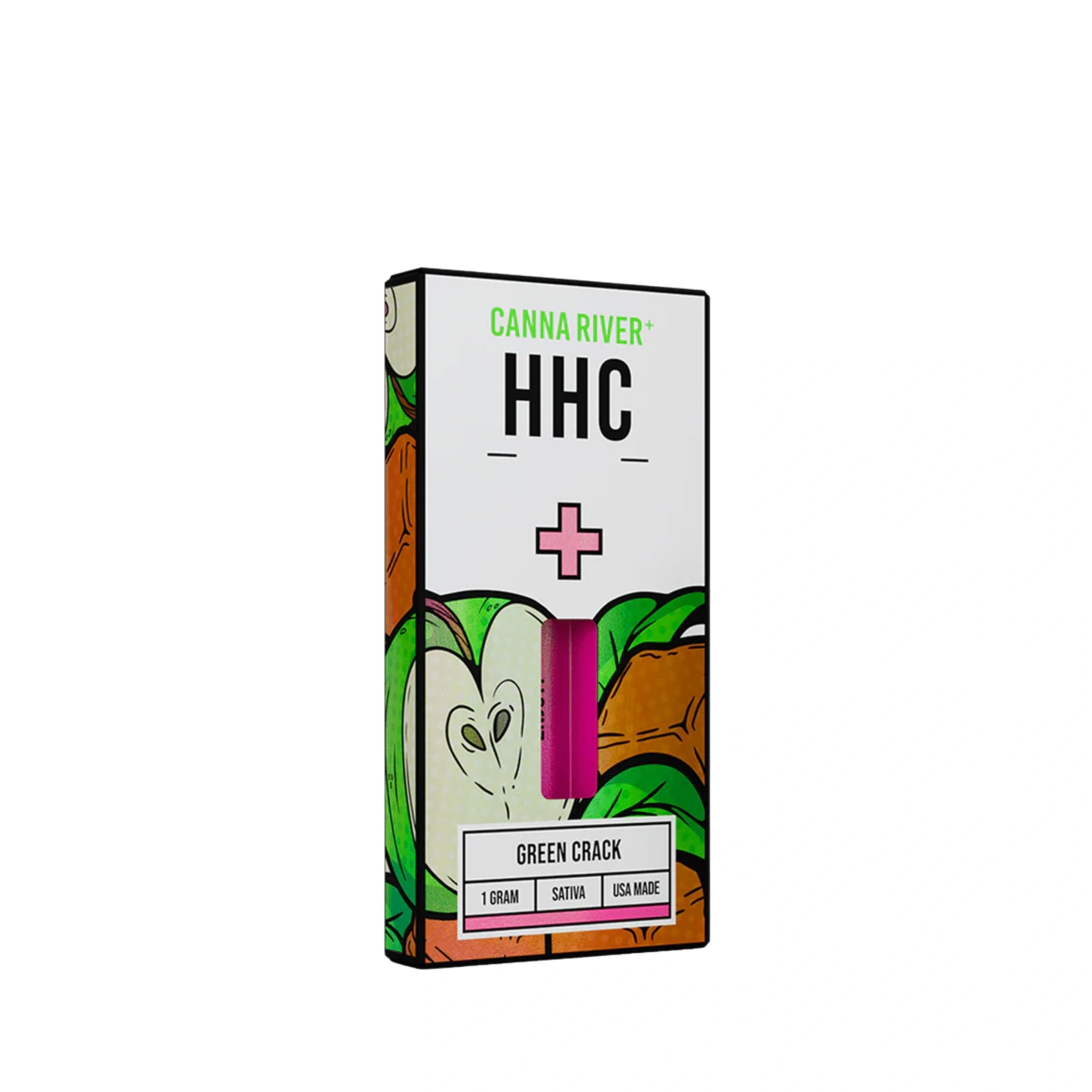 Canna River Cartucho Wax Desechable HHC 1g Green Crack Sativa Blonti México