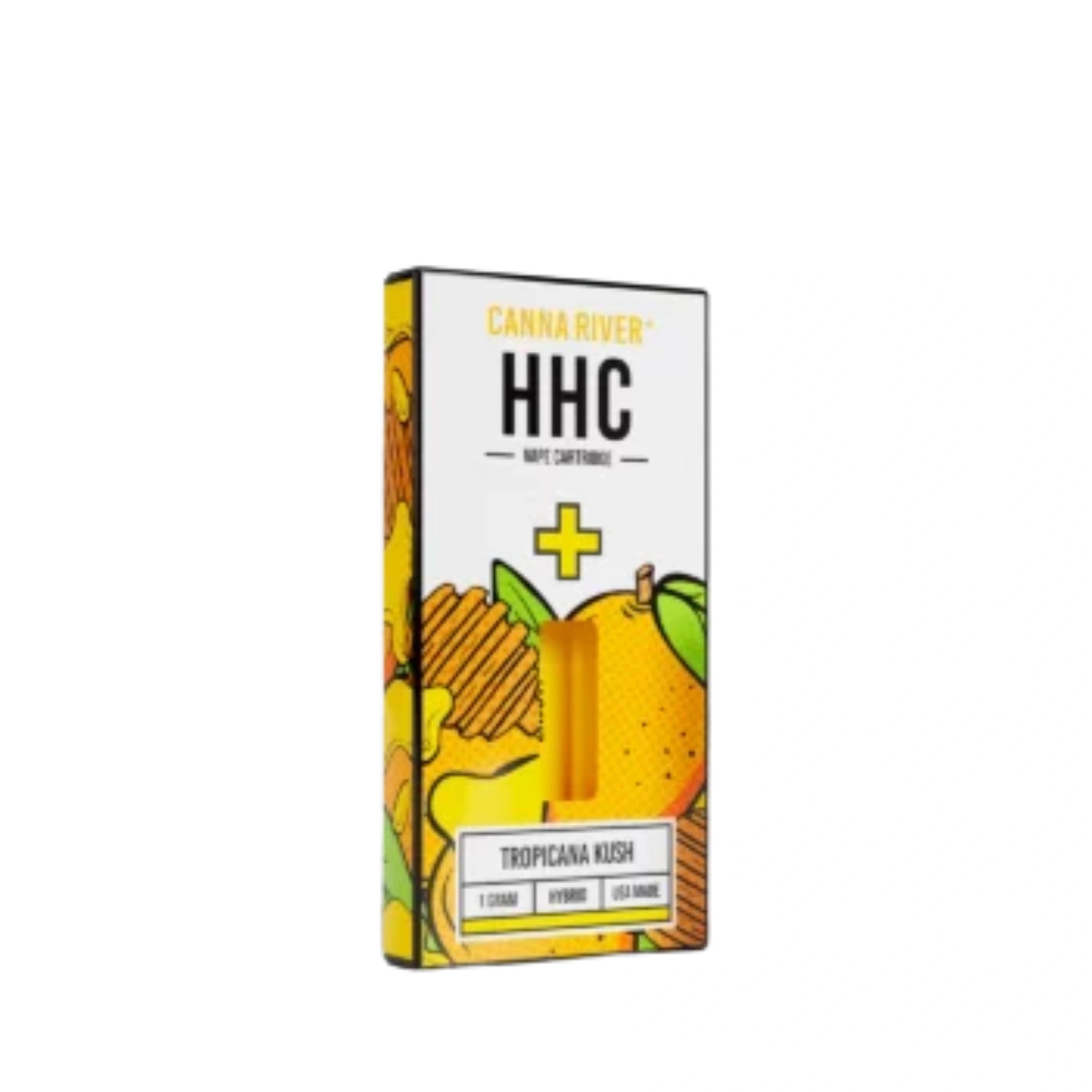 Canna River Cartucho Wax Desechable HHC 1g Tropicana Kush Hybrid Blonti México