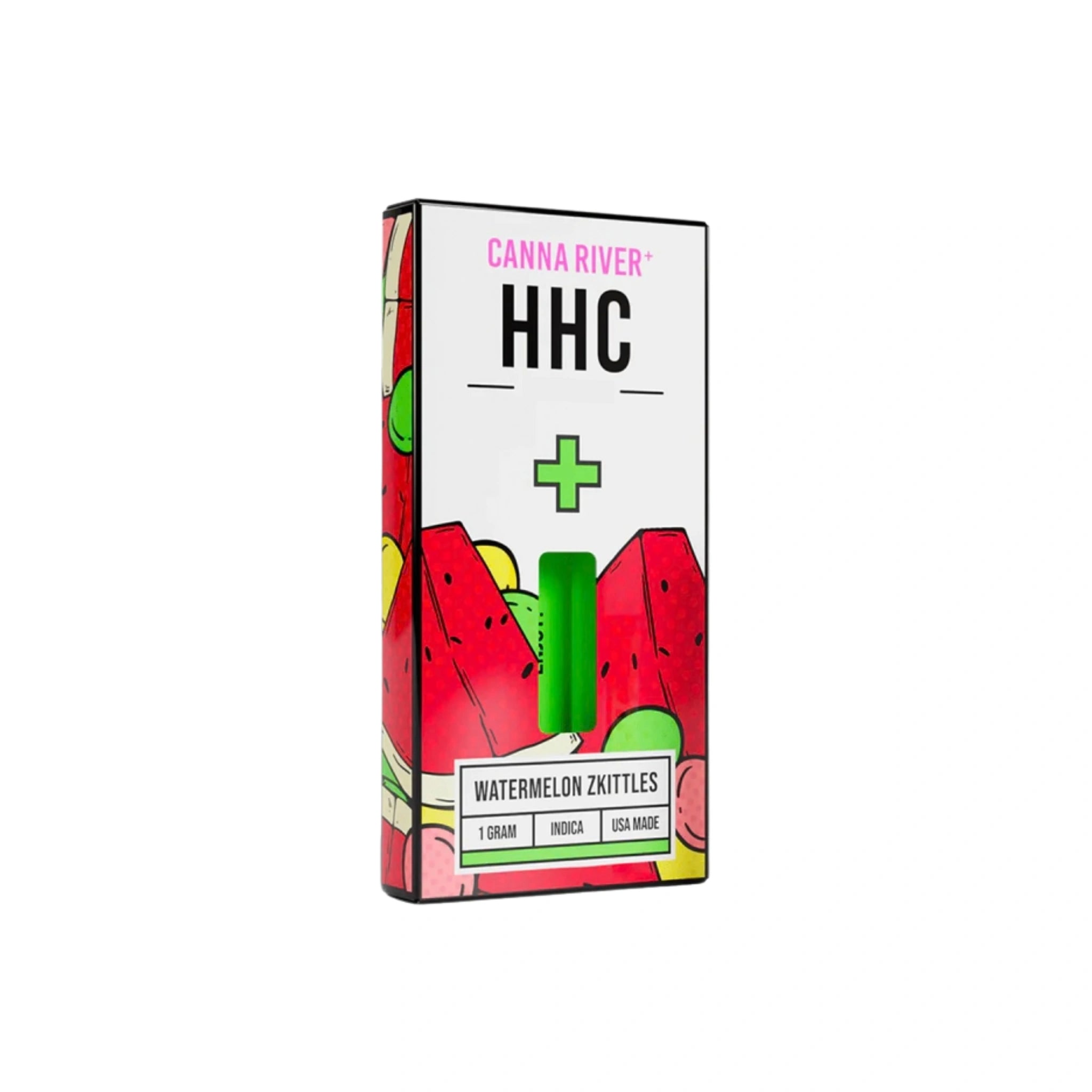 Canna River Cartucho Wax Desechable HHC 1g Watermelon Zkittles Indica Blonti México