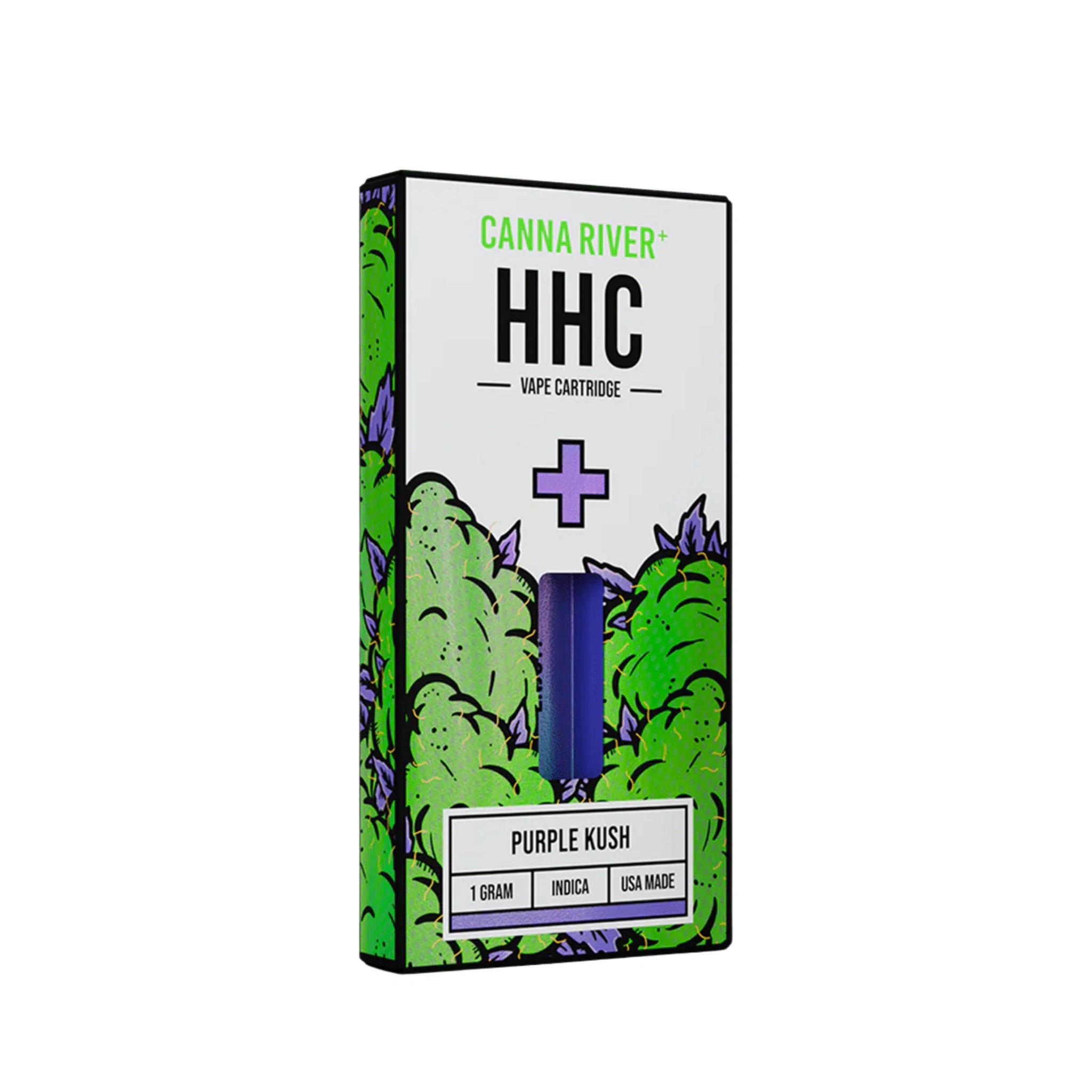 Canna River Cartucho Wax HHC 1g Purple Kush Blonti México