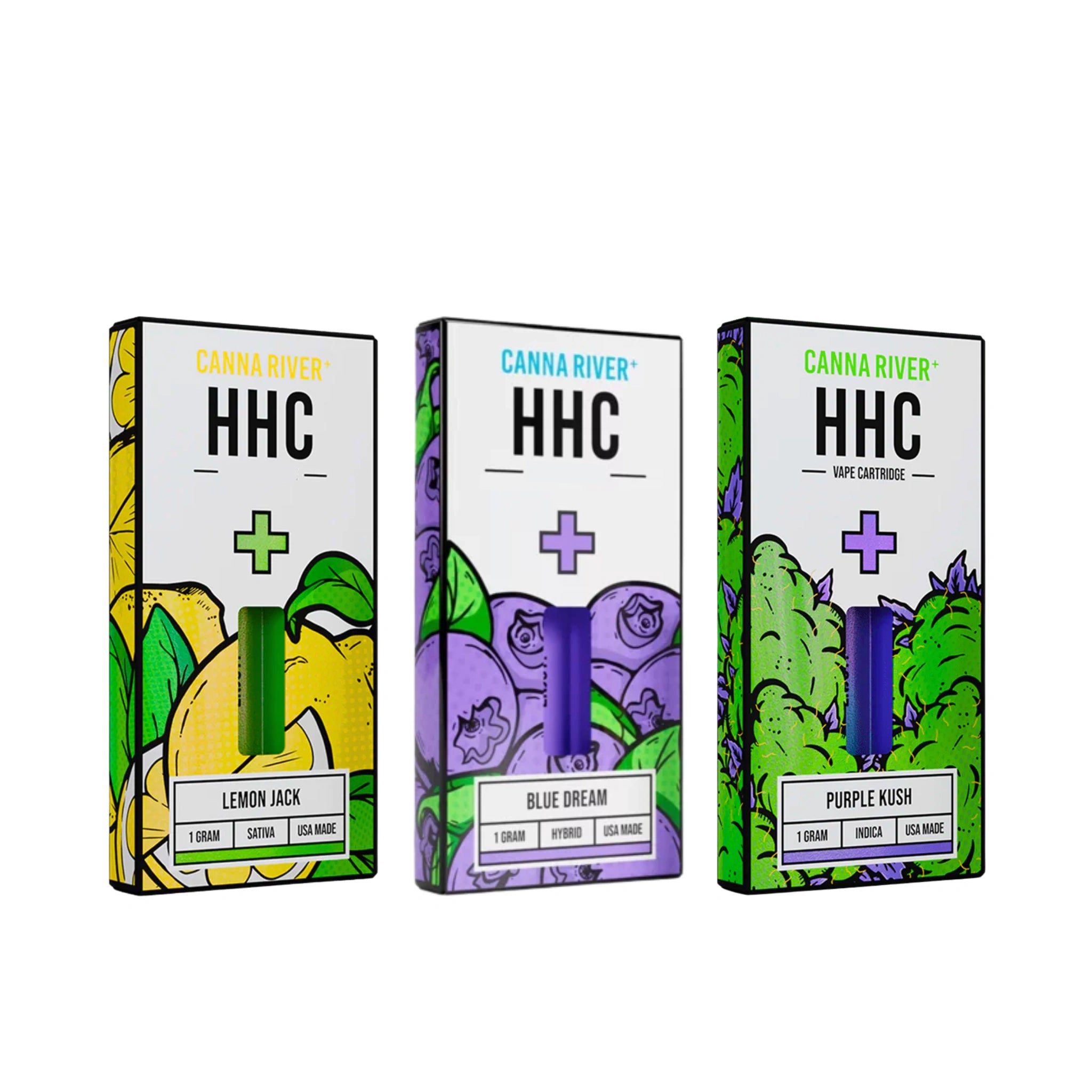 Canna River Cartuchos de Wax HHC 1g Destilado Premium Blonti México