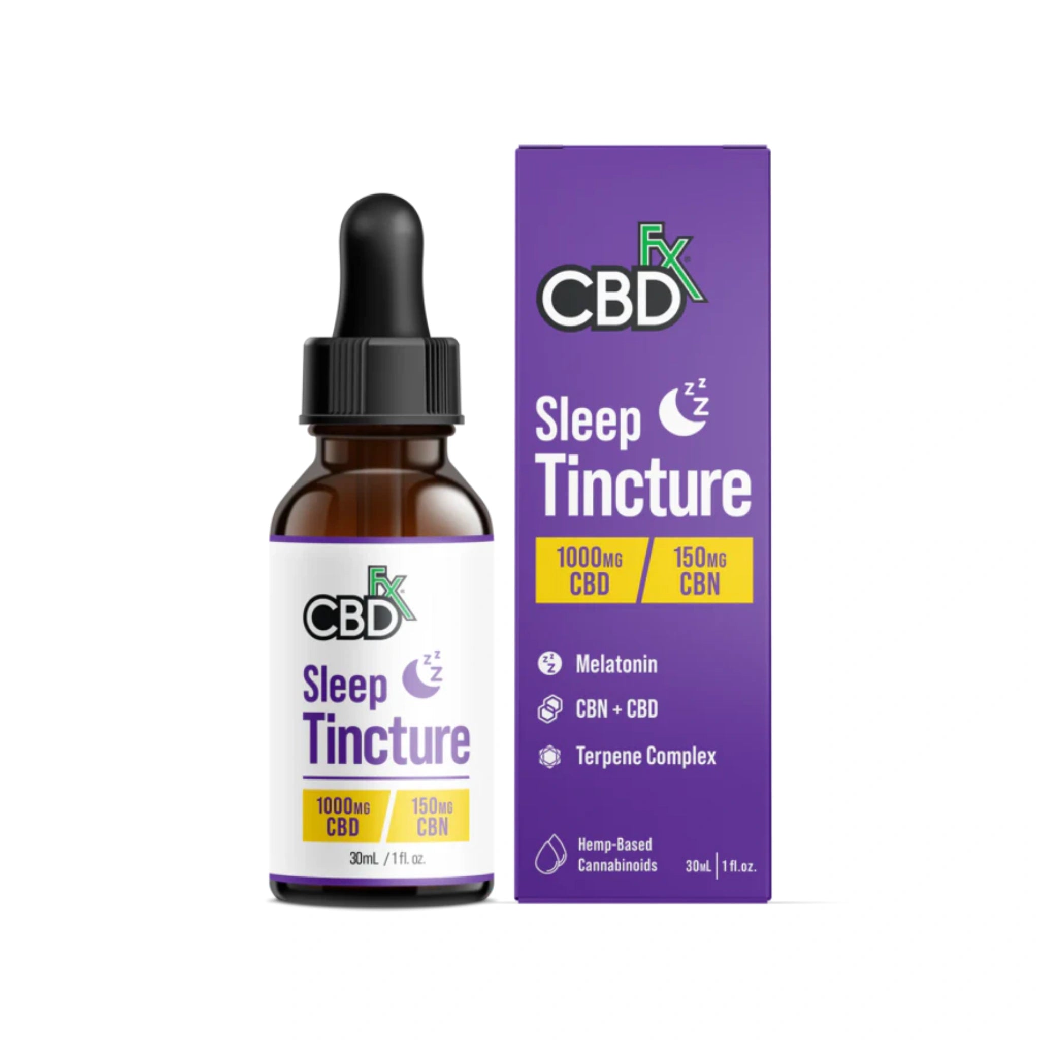 CBDfx Tintura CBD CBN Melatonina Para Dormir 1000mg 30ml Blonti México