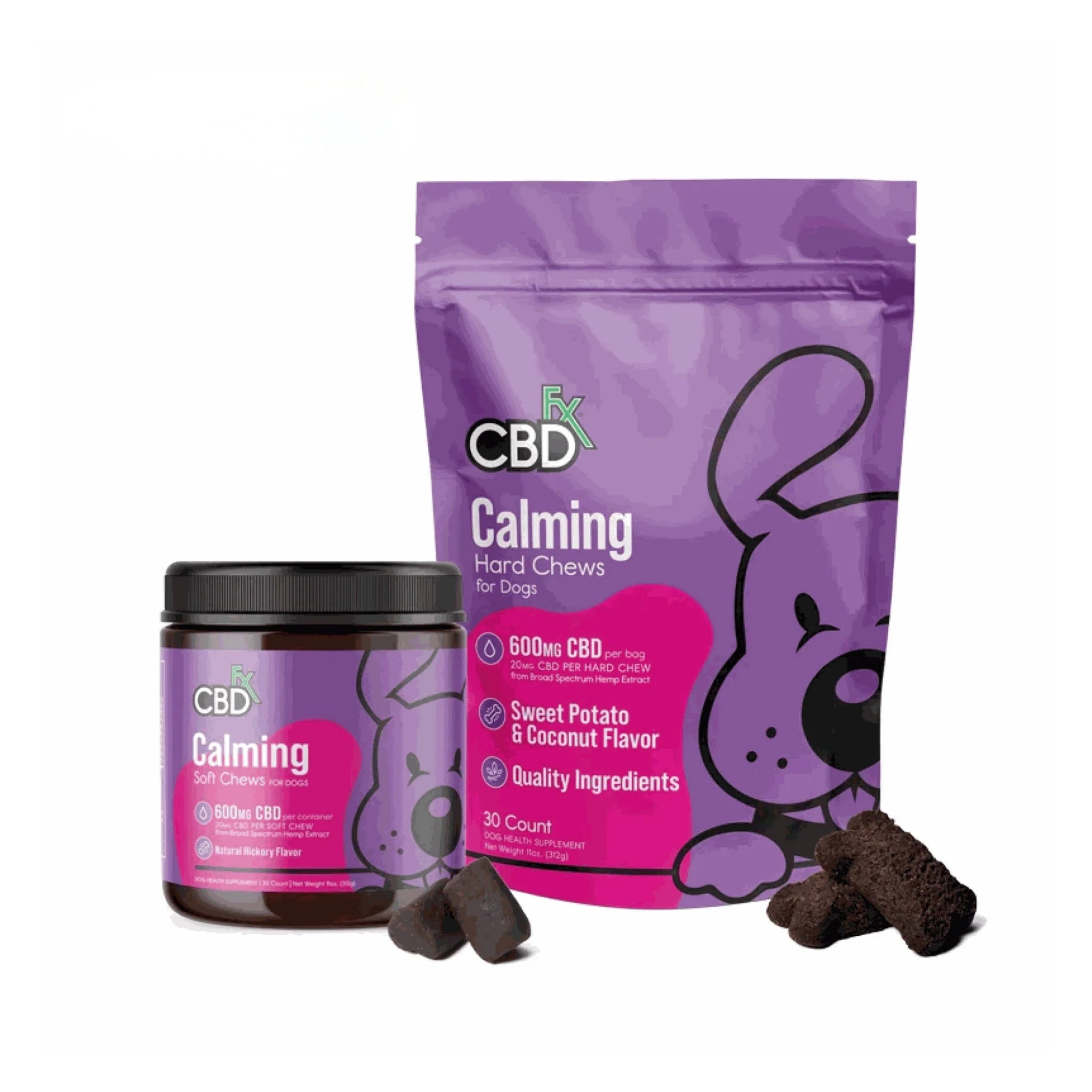 CBDfx Premios CBD Calmantes Perros 600mg Masticable Duro y Suave Blonti México