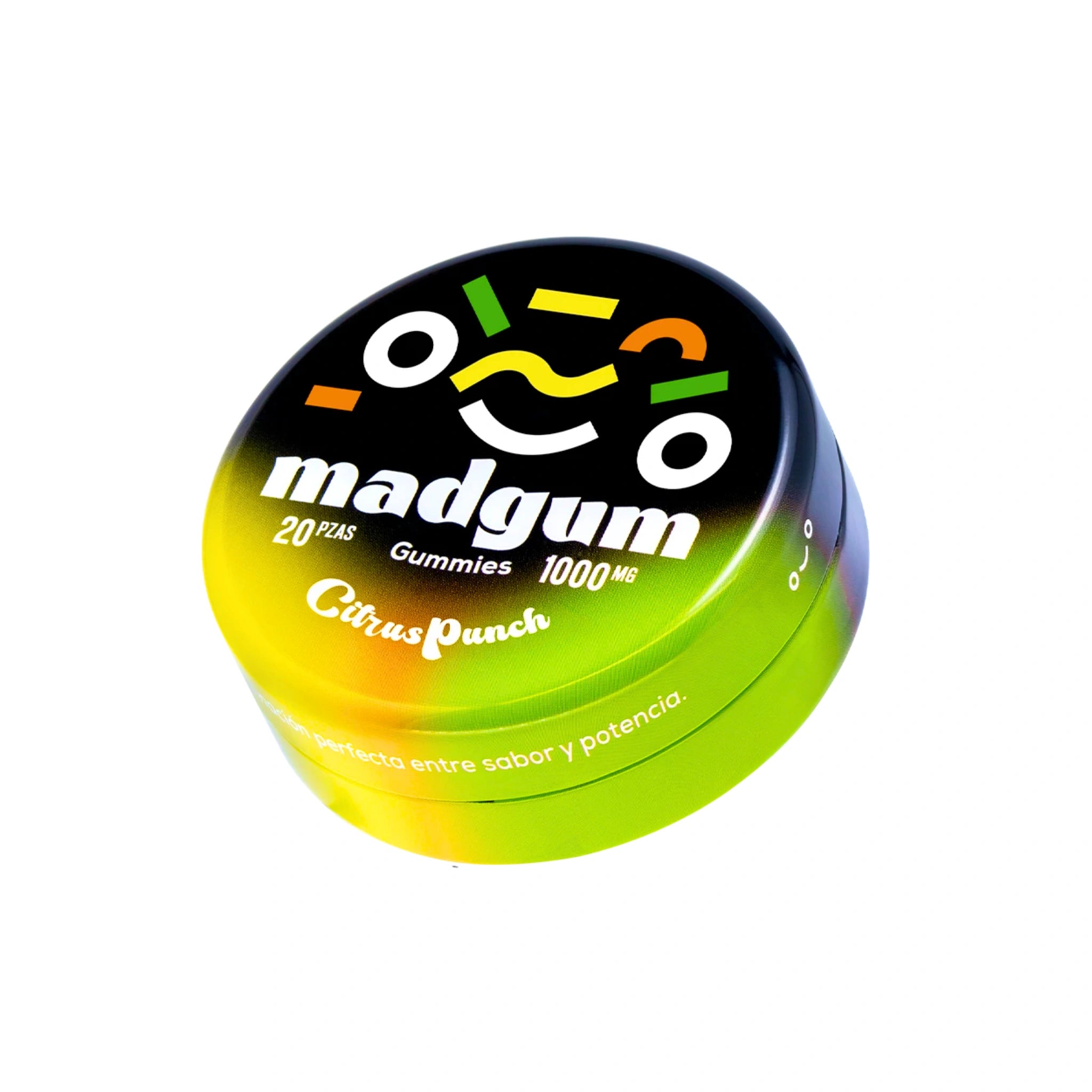 Madgum Gomitas HHC Delta 8 50mg 20 Piezas Citrus Punch Blonti México