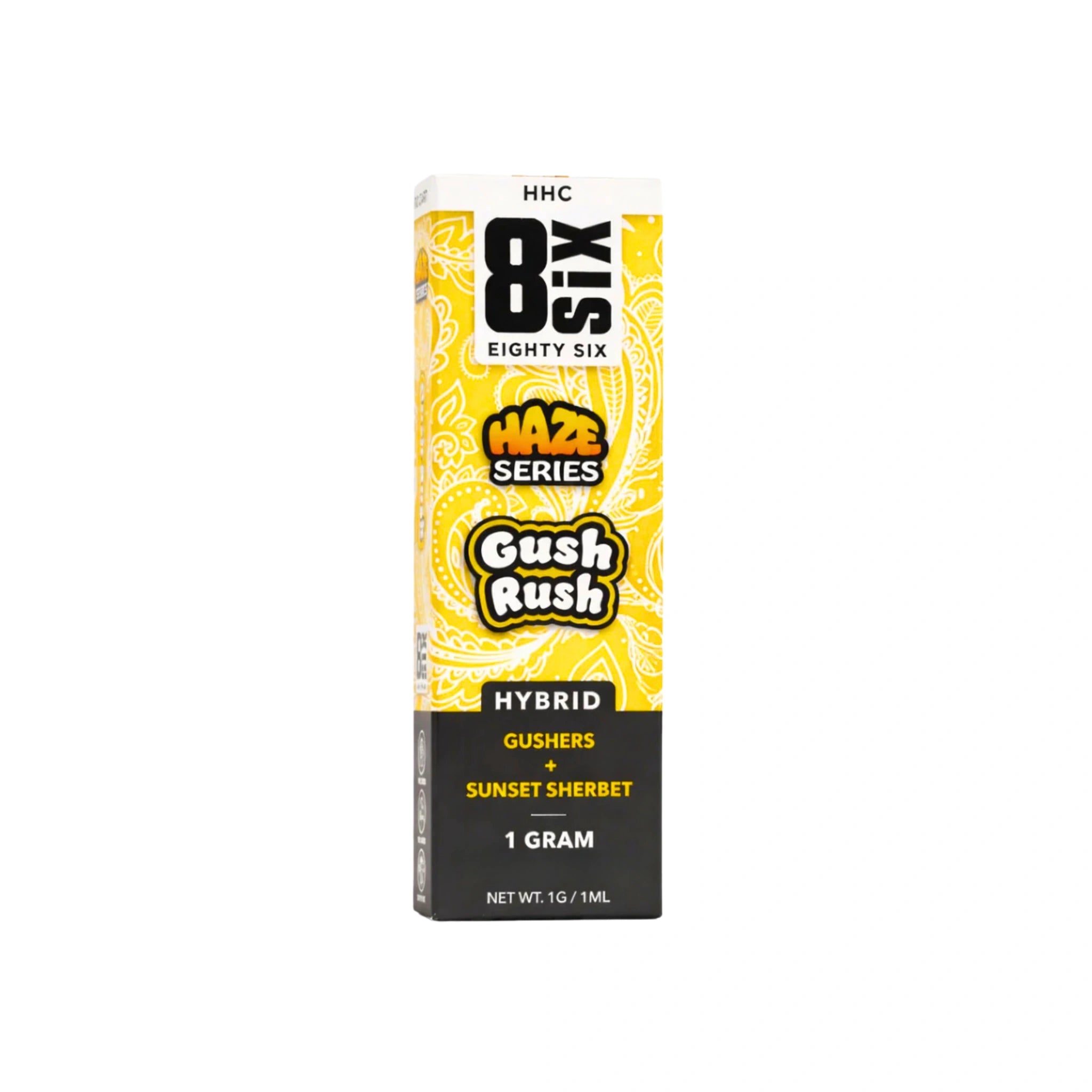Eighty Six Cartucho Wax HHC 1g Gush Rush Hybrid Blonti México
