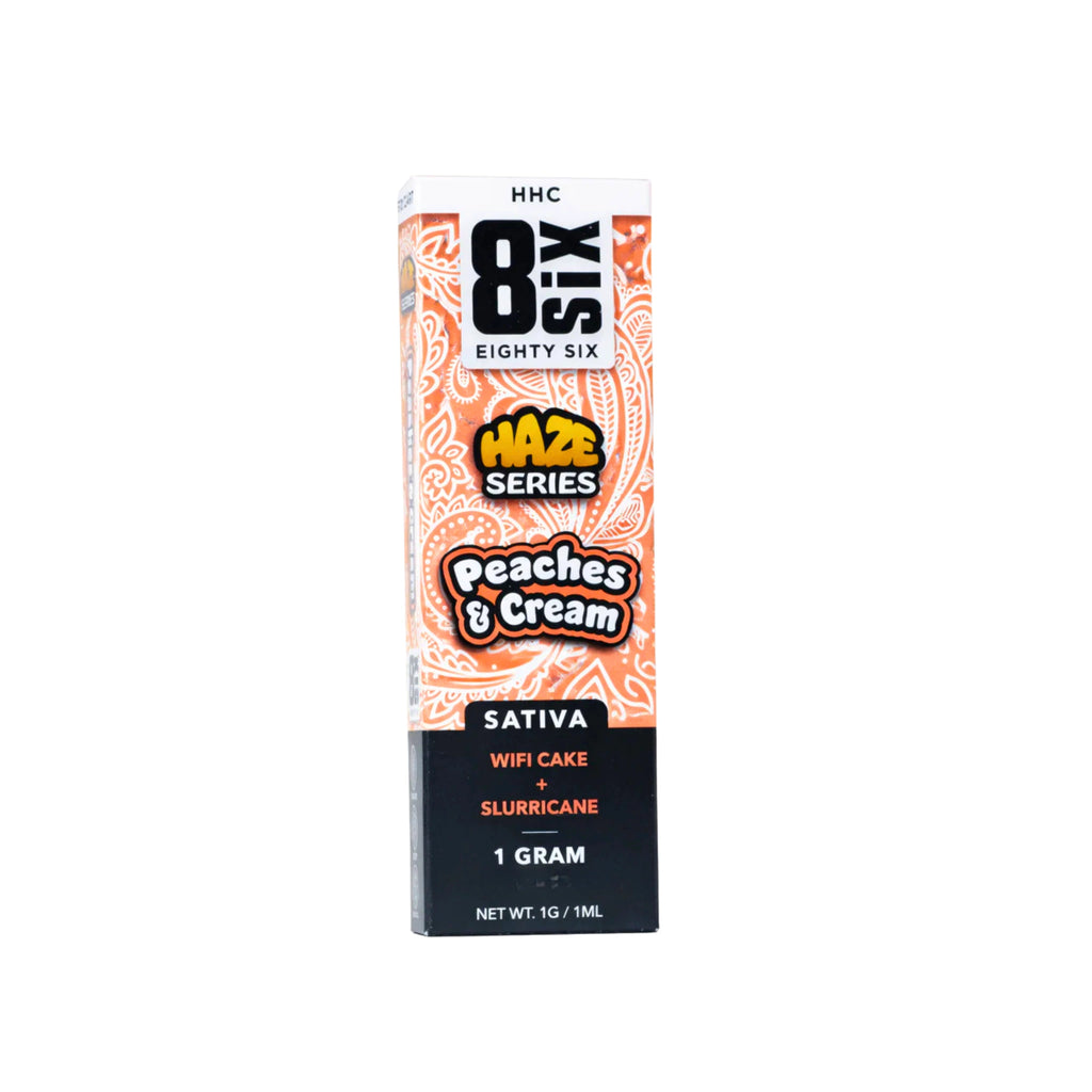 Eighty Six Cartucho Wax HHC 1g Peaches and Cream Sativa Blonti México