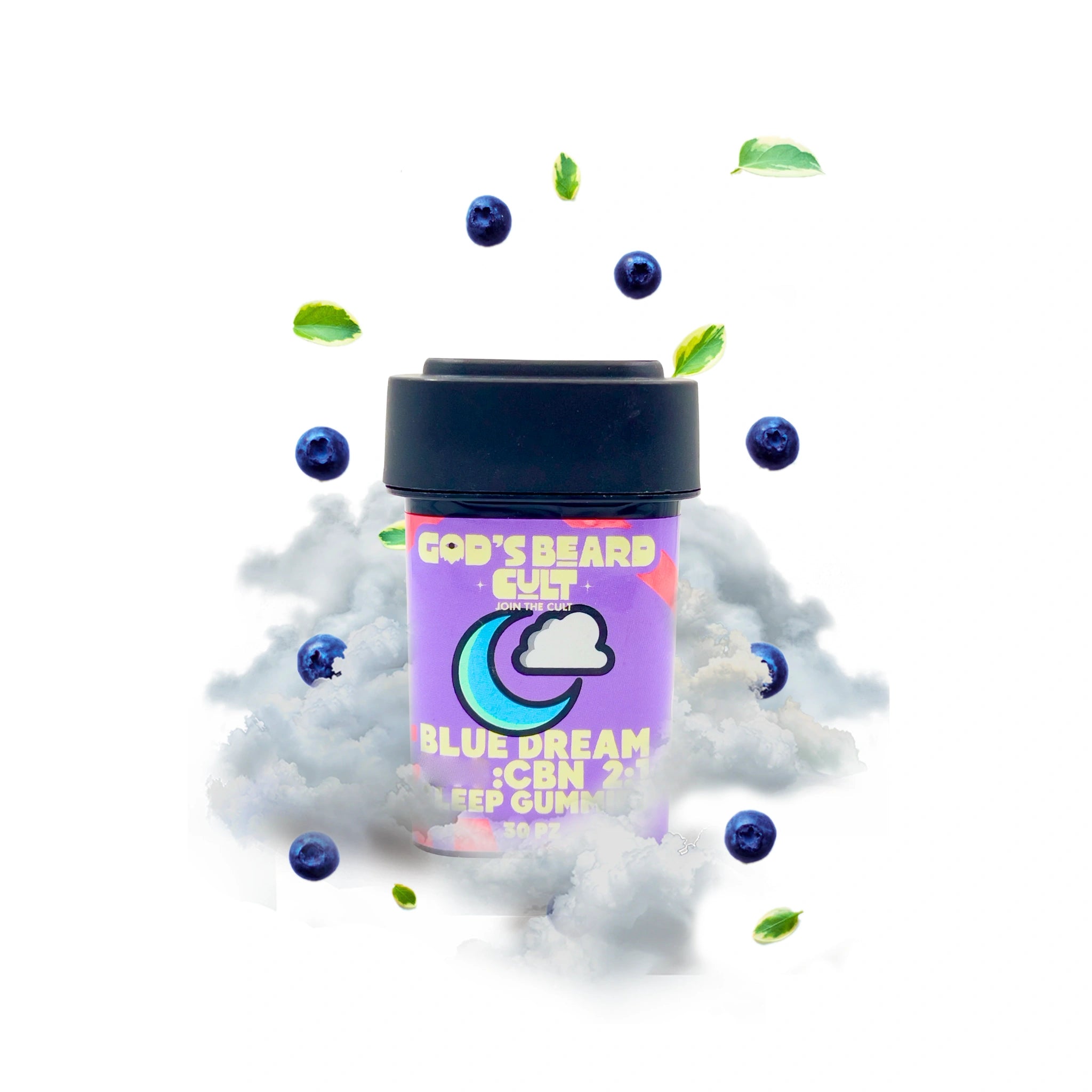 Gods Beard Cult Gomitas Sleep Delta 9 10mg CBD 5mg Blue Dream Blonti México
