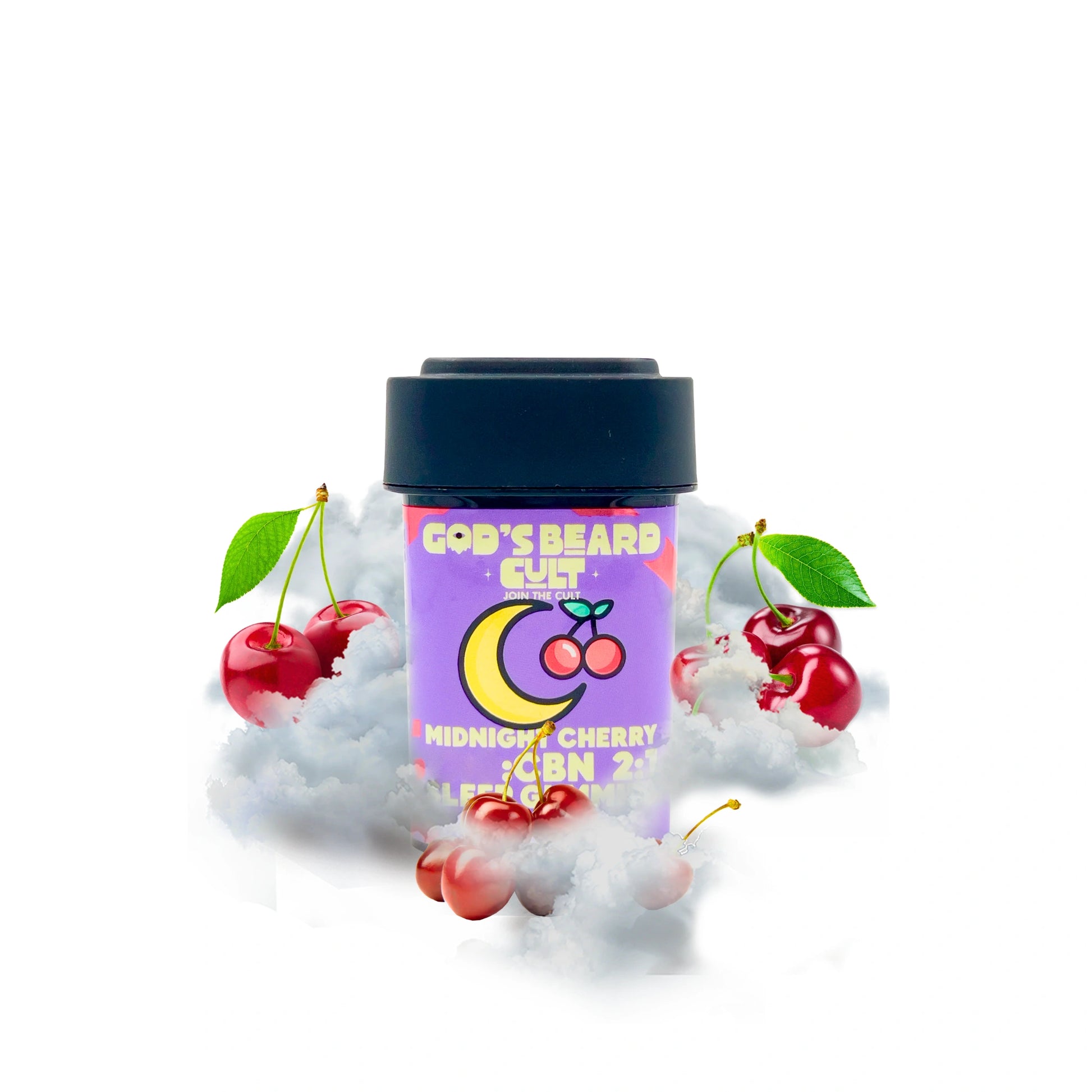 Gods Beard Cult Gomitas Sleep Delta 9 10mg CBD 5mg Midnight Cherry Blonti México