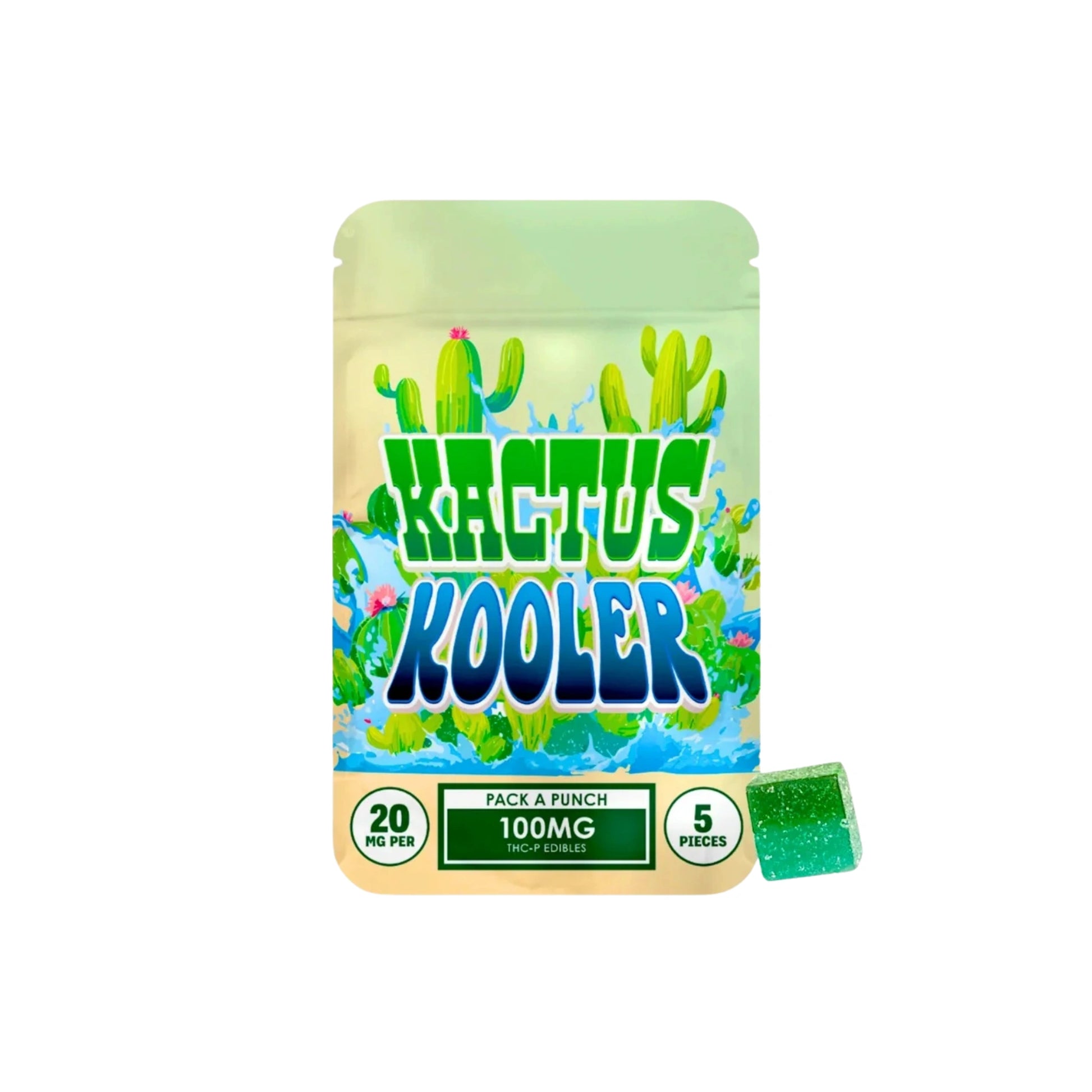Hidden Hills Gomitas Pack a Punch THCP 20mg 5 Piezas Kactus Kooler Blonti México