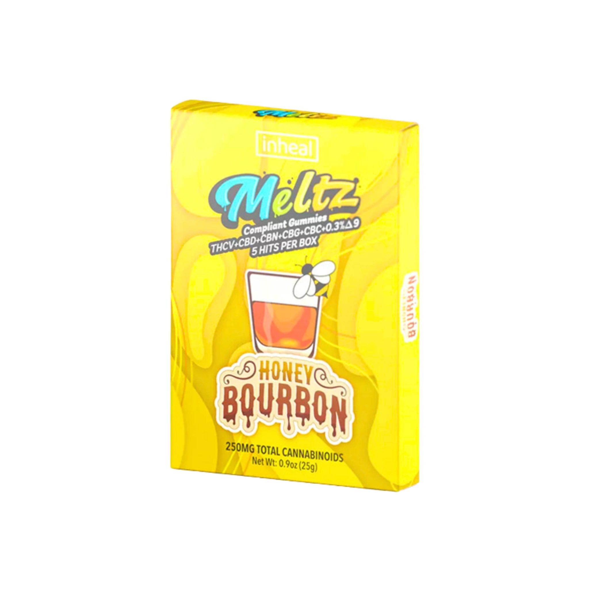 Inheal Meltz Gomitas Delta 9 Blend 50mg Honey Bourbon Blonti México
