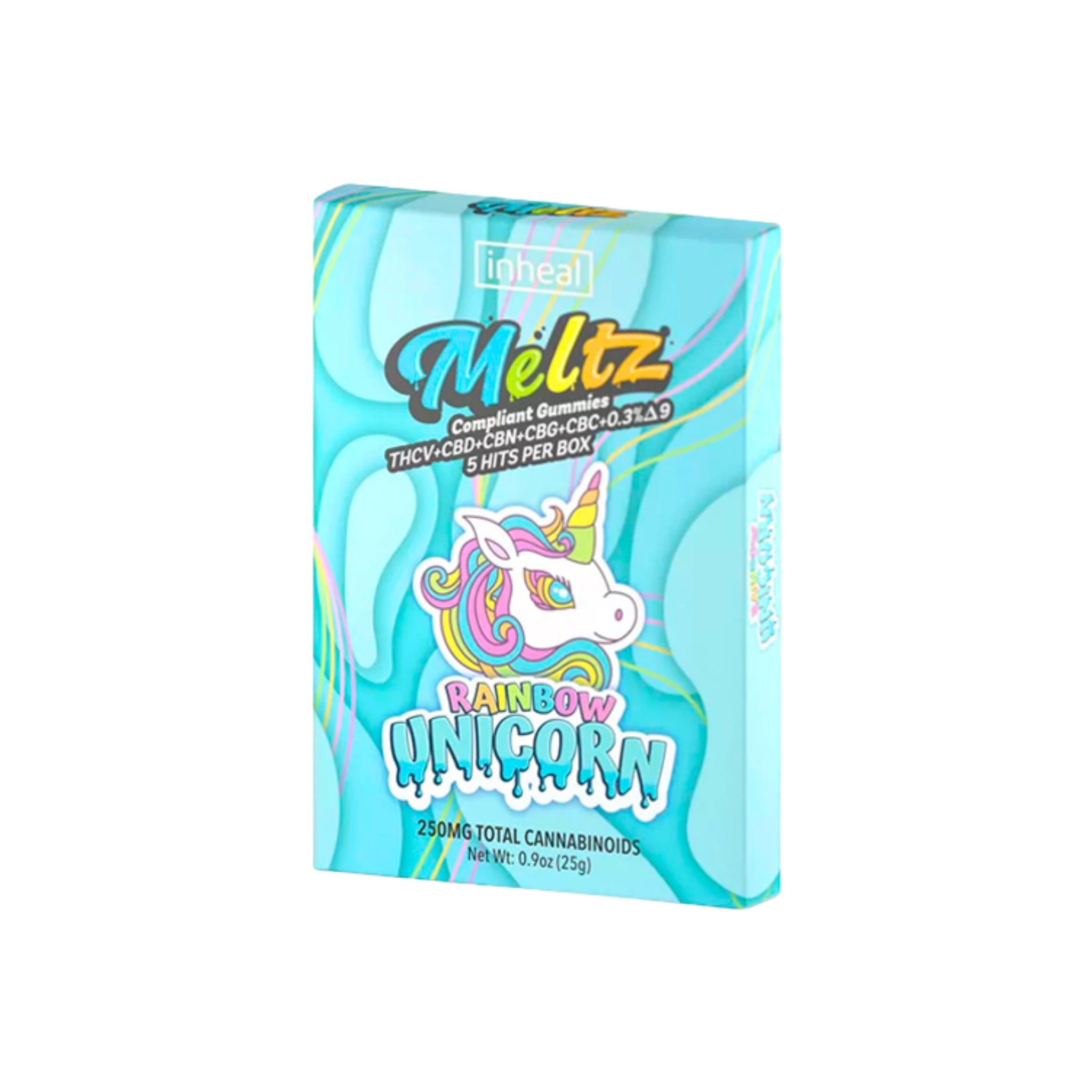 Inheal Meltz Gomitas Delta 9 Blend 50mg Rainbow Unicorn Blonti México