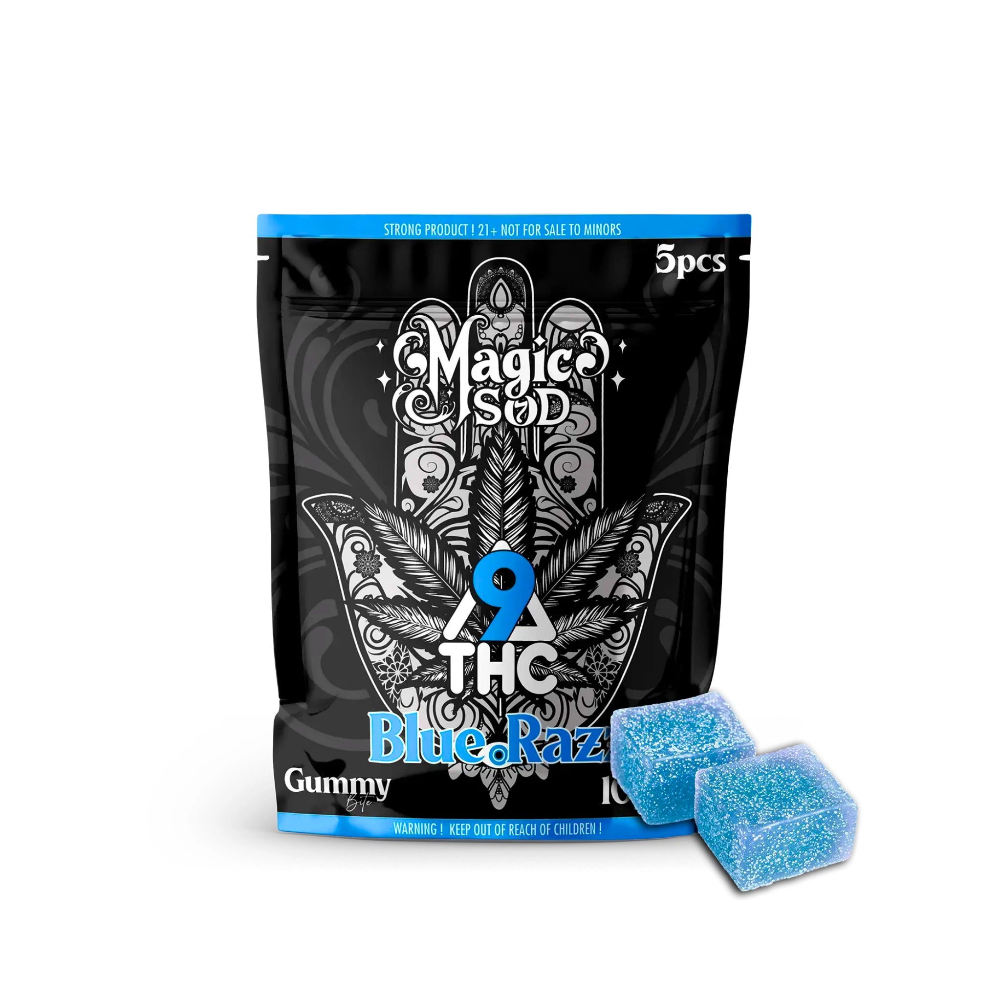Magic Sod Gomitas Delta 9 20mg Blue Razz 5 Piezas Blonti México