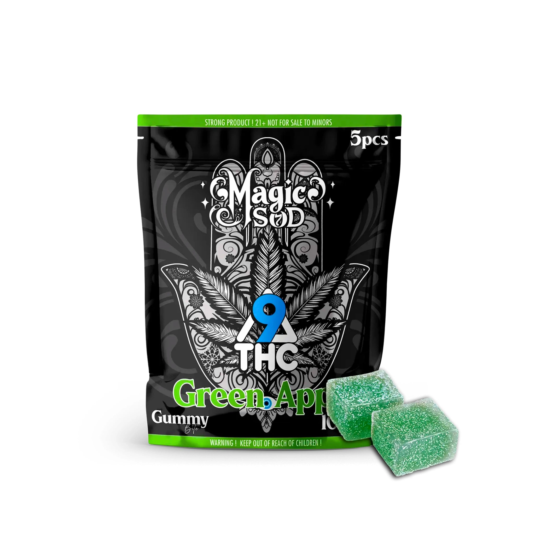 Magic Sod Gomitas Delta 9 20mg Green Apple 5 Piezas Blonti México