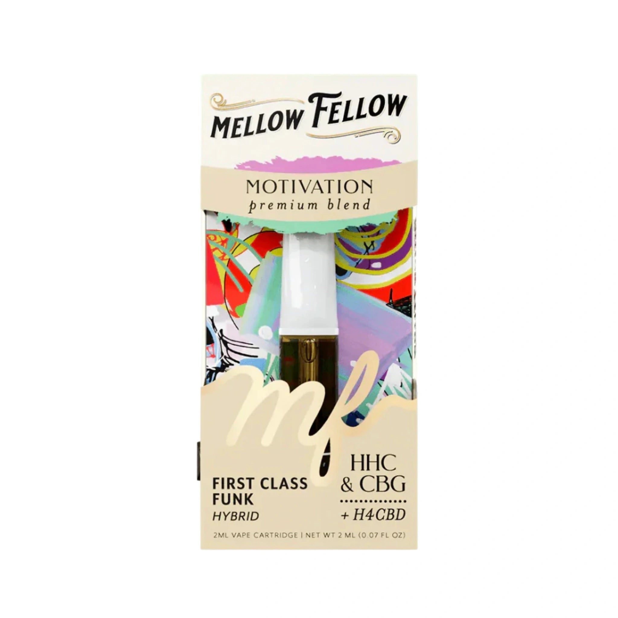 Mellow Fellow Cartucho Wax HHC CBG 2g First Class Funk Hibrida Blonti México
