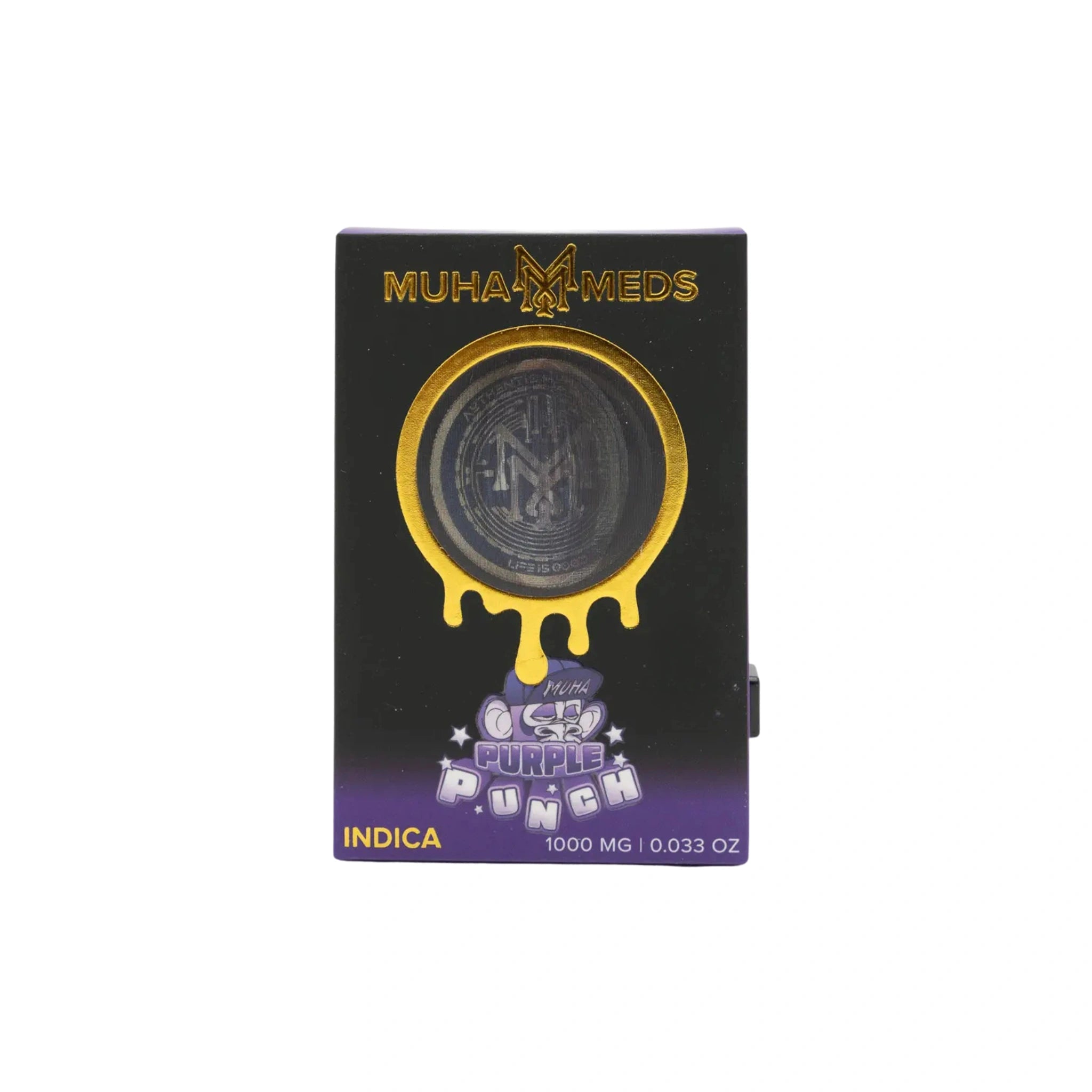 Muha Meds Cartucho Wax THCA 1g Purple Punch Indica Blonti México