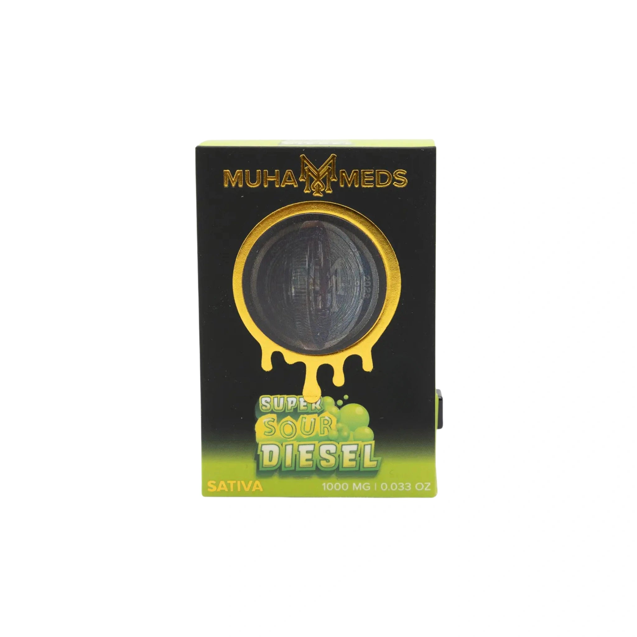 Muha Meds Cartucho Wax THCA 1g Super Sour Diesel Sativa Blonti México