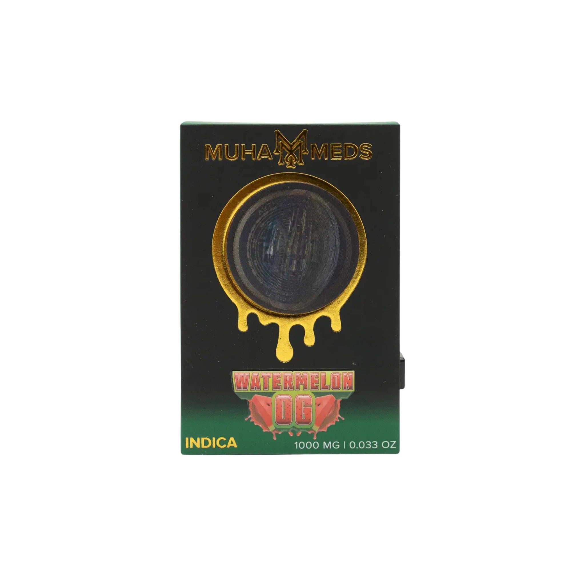 Muha Meds Cartucho Wax THCA 1g Watermelon OG Indica Blonti México