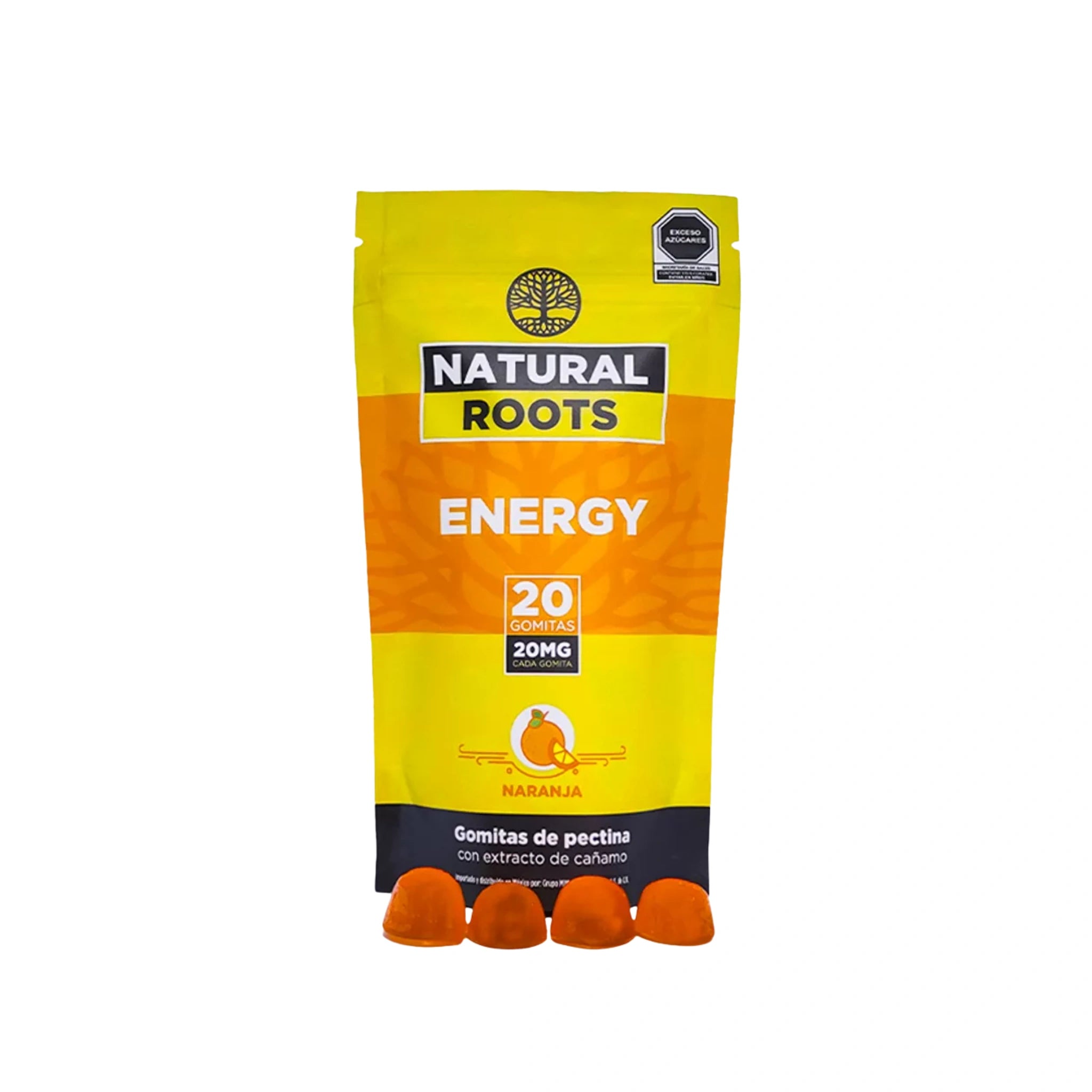 Natural Roots Gomitas CBD Full Spectrum 20mg Energy 20 Piezas Blonti México