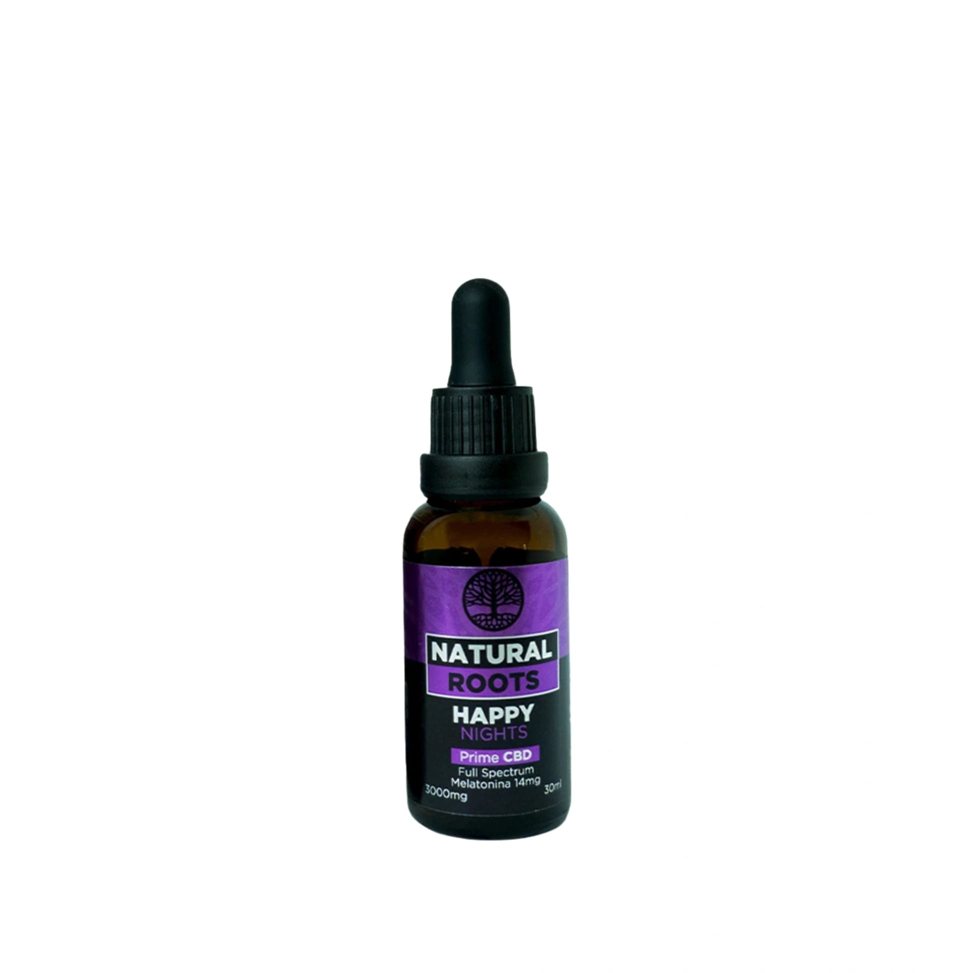 Natural Roots Happy Nights CBD Full Spectrum Melatonina 3000mg gotero Blonti México