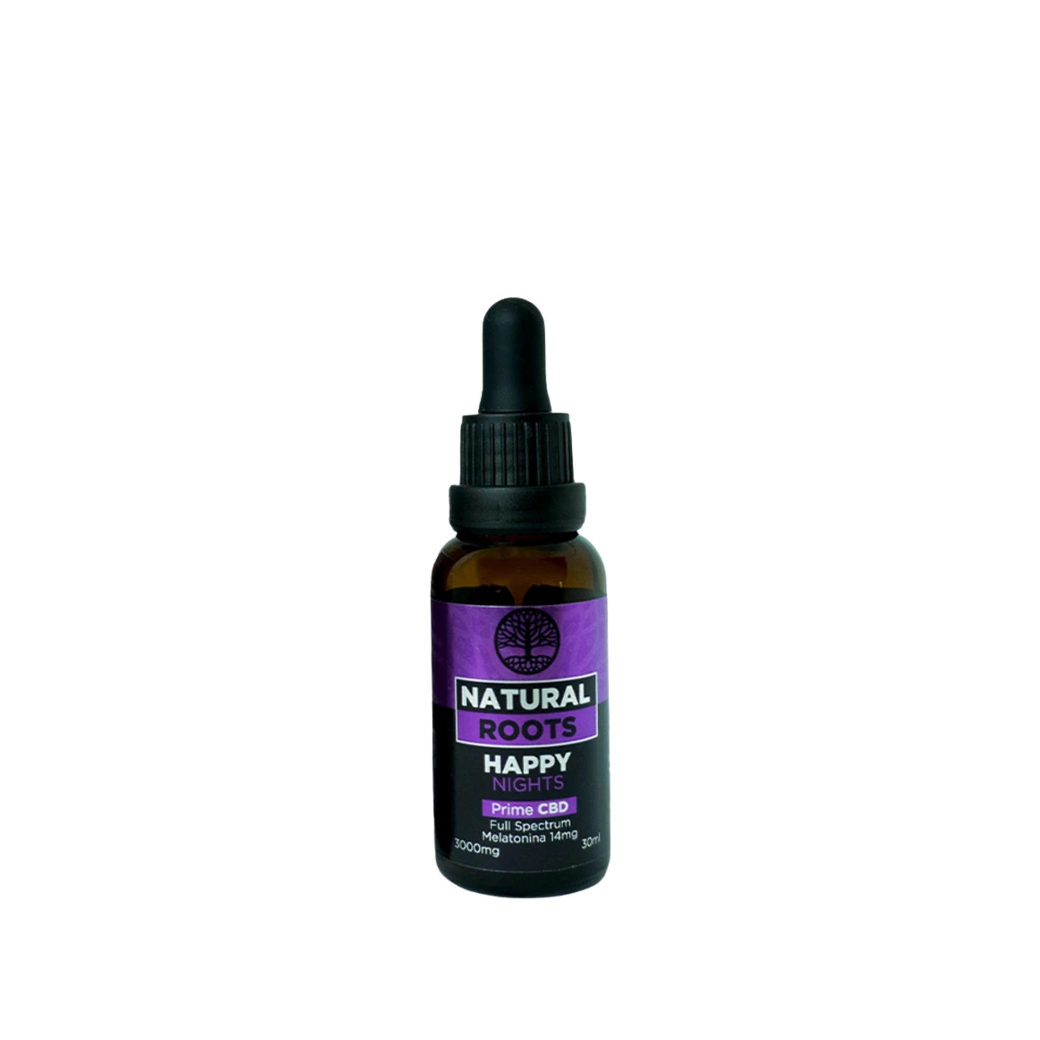 Natural Roots Happy Nights CBD Full Spectrum Melatonina 3000mg gotero Blonti México