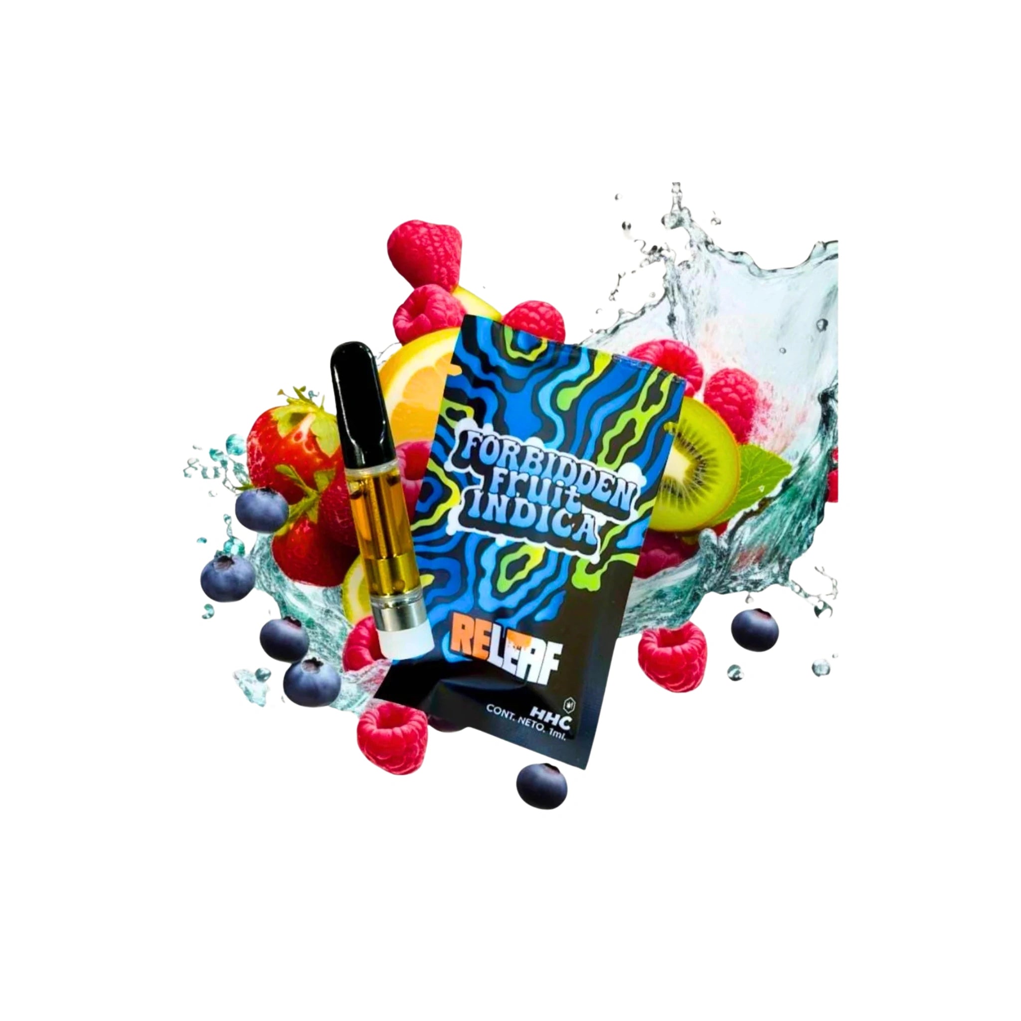Releaf Cartucho de Wax Desechable HHC 1g Forbidden Fruit Indica Blonti México