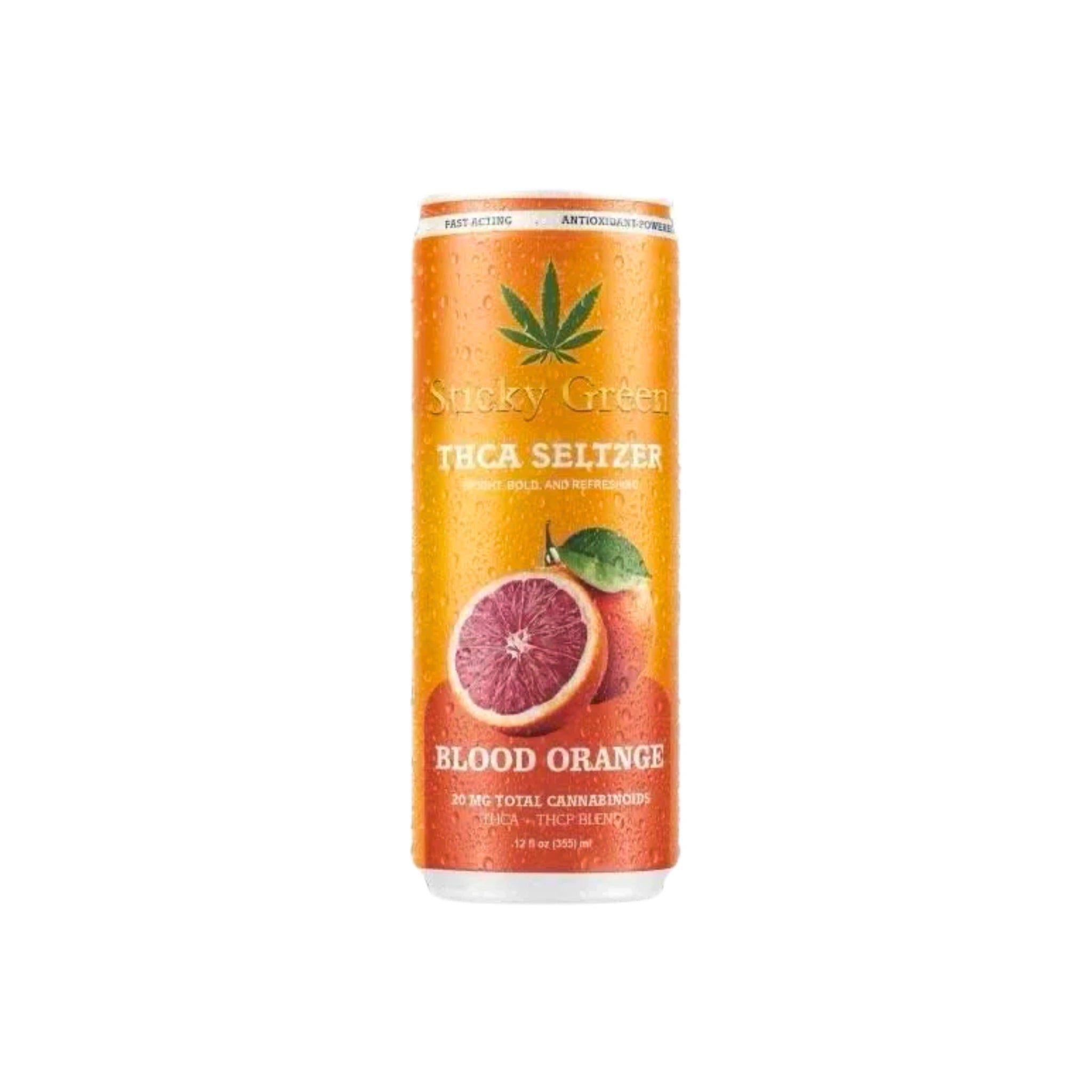 Sticky Green Soda THCA THCP 20mg 355ml Blood Orange Blonti México