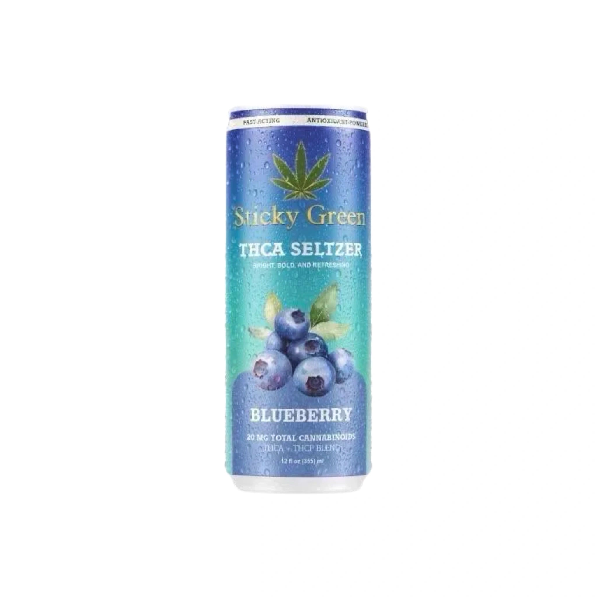 Sticky Green Soda THCA THCP 20mg 355ml Blueberry Blonti México