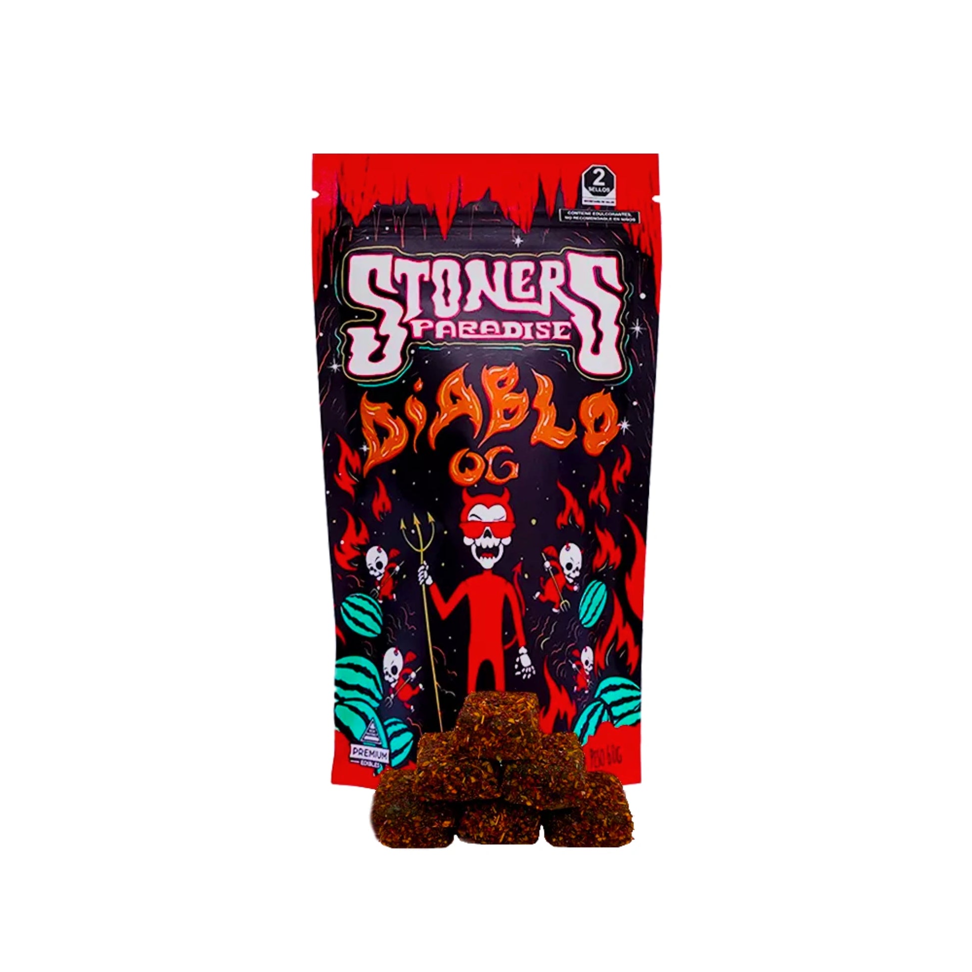 Stoners Paradise Gomitas Delta 9 30mg 15 Piezas Diablo OG Blonti México