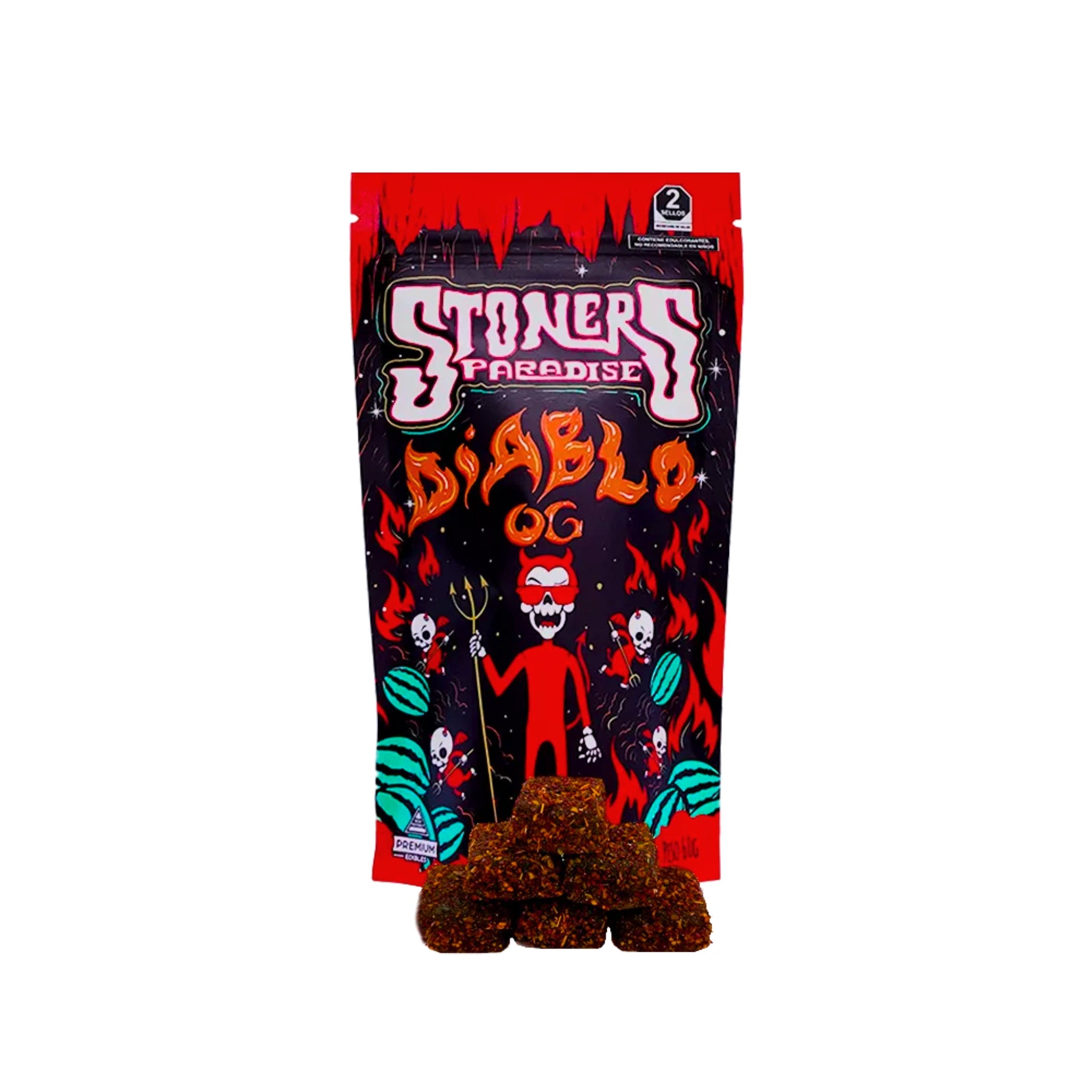 Stoners Paradise Gomitas Delta 9 30mg 15 Piezas Diablo OG Blonti México