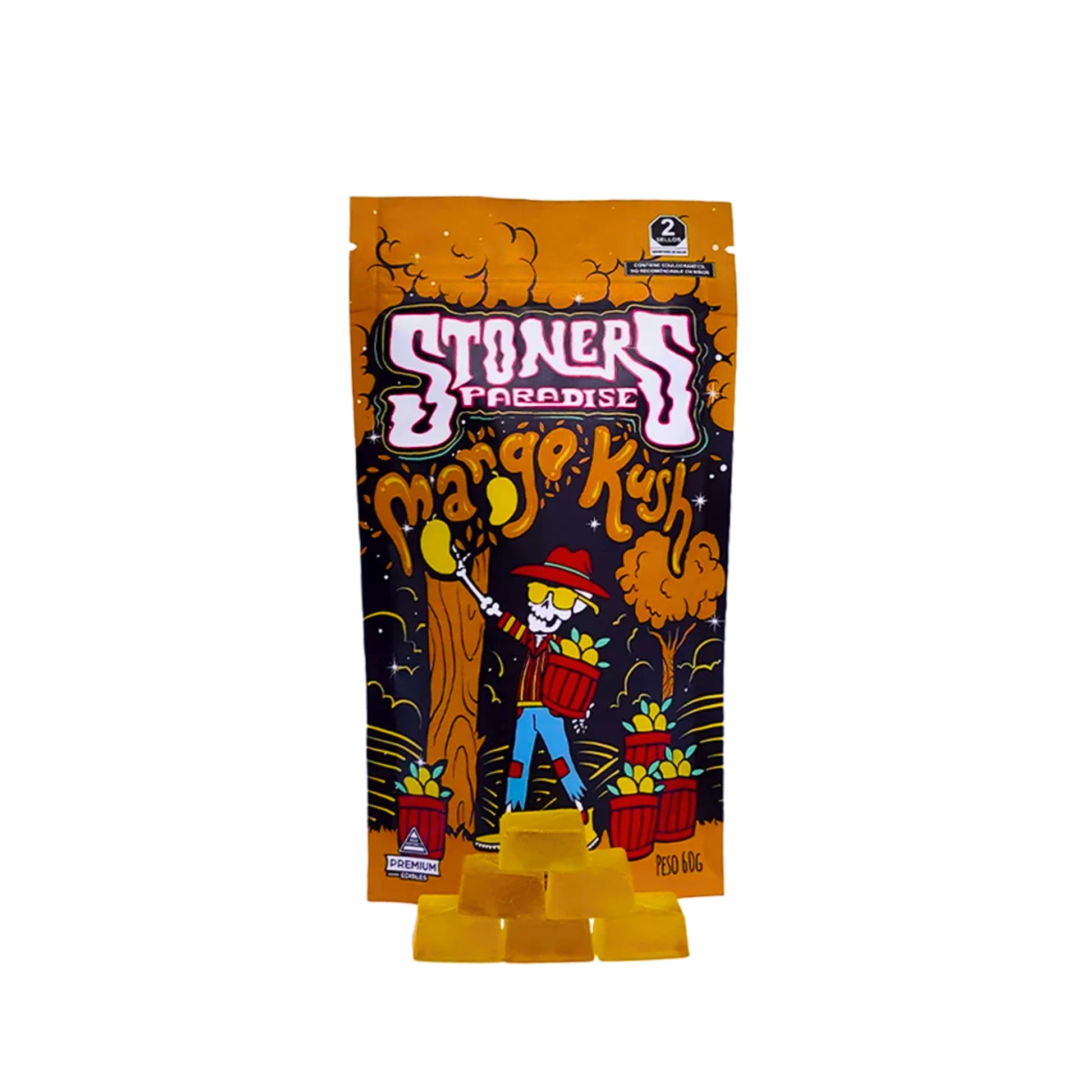 Stoners Paradise Gomitas Delta 9 30mg 15 Piezas Mango Kush Blonti México